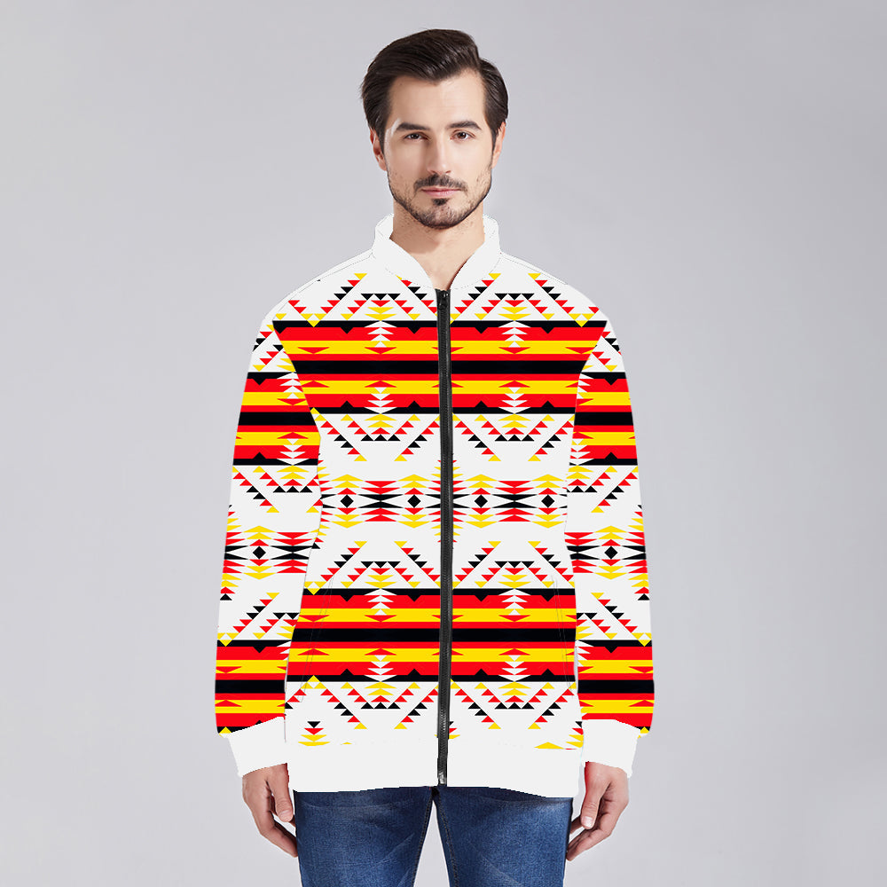 Unisex Collar Zipper Jacket