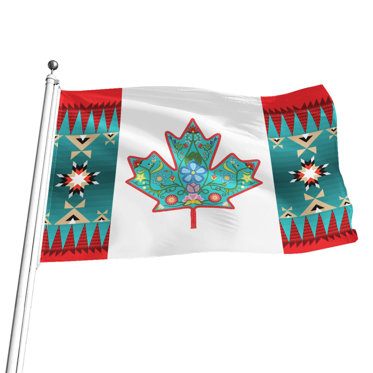Indigenous Maple Leaf Flag