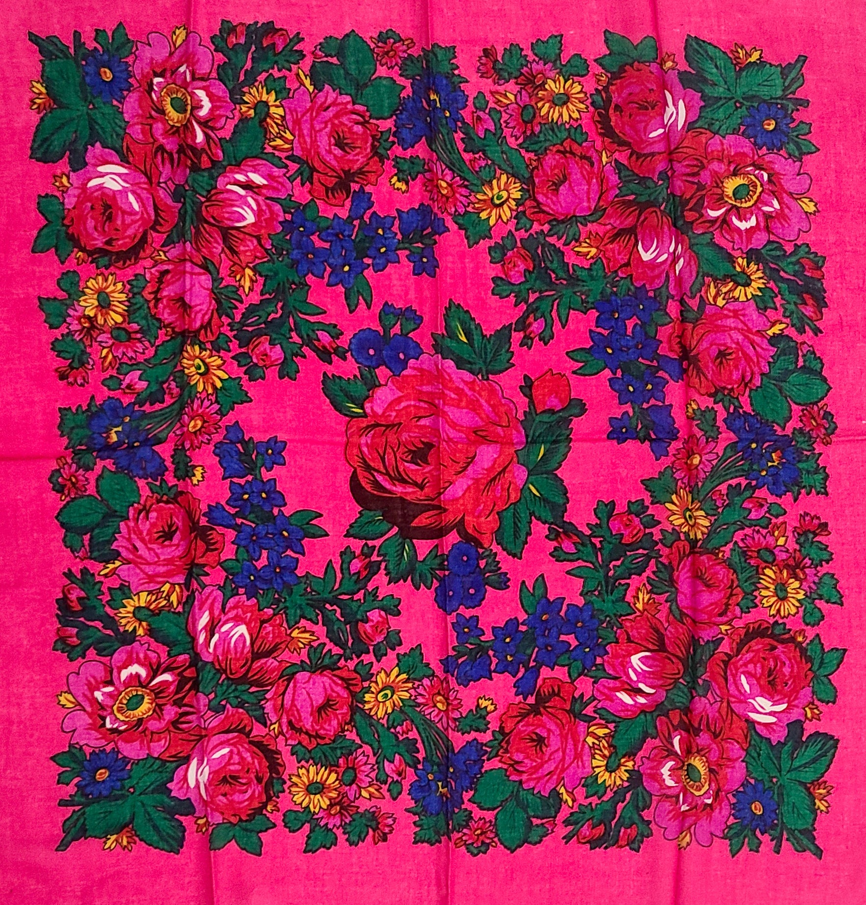 Jumbo Kokum Scarf - Pink 57 inch x 57 inch