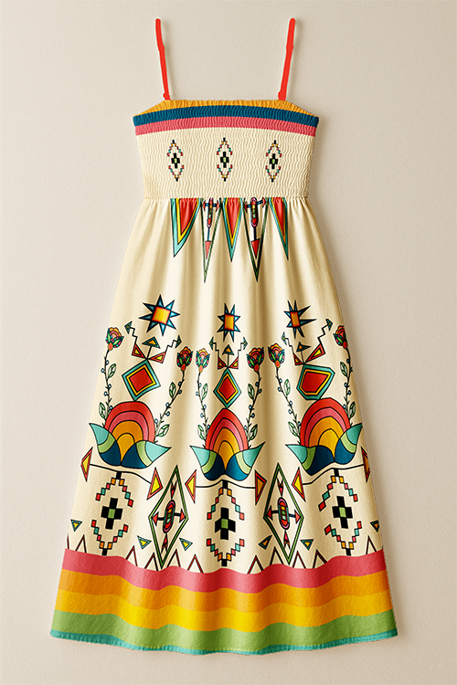 Horizon Blossom Light Smock Top Dress