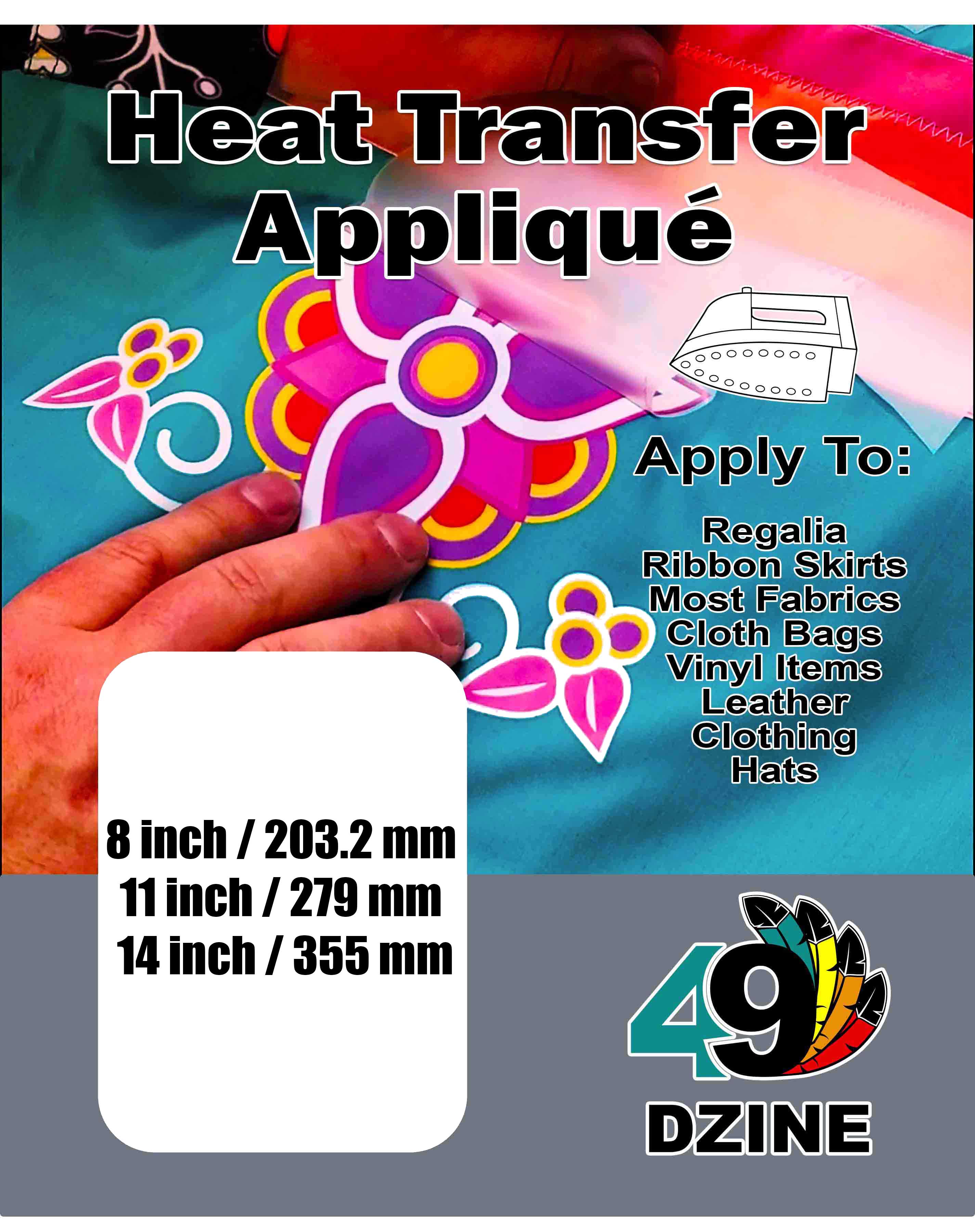 Rose Reverie Beadwork Two arm pieces Transfer (Various Sizes)