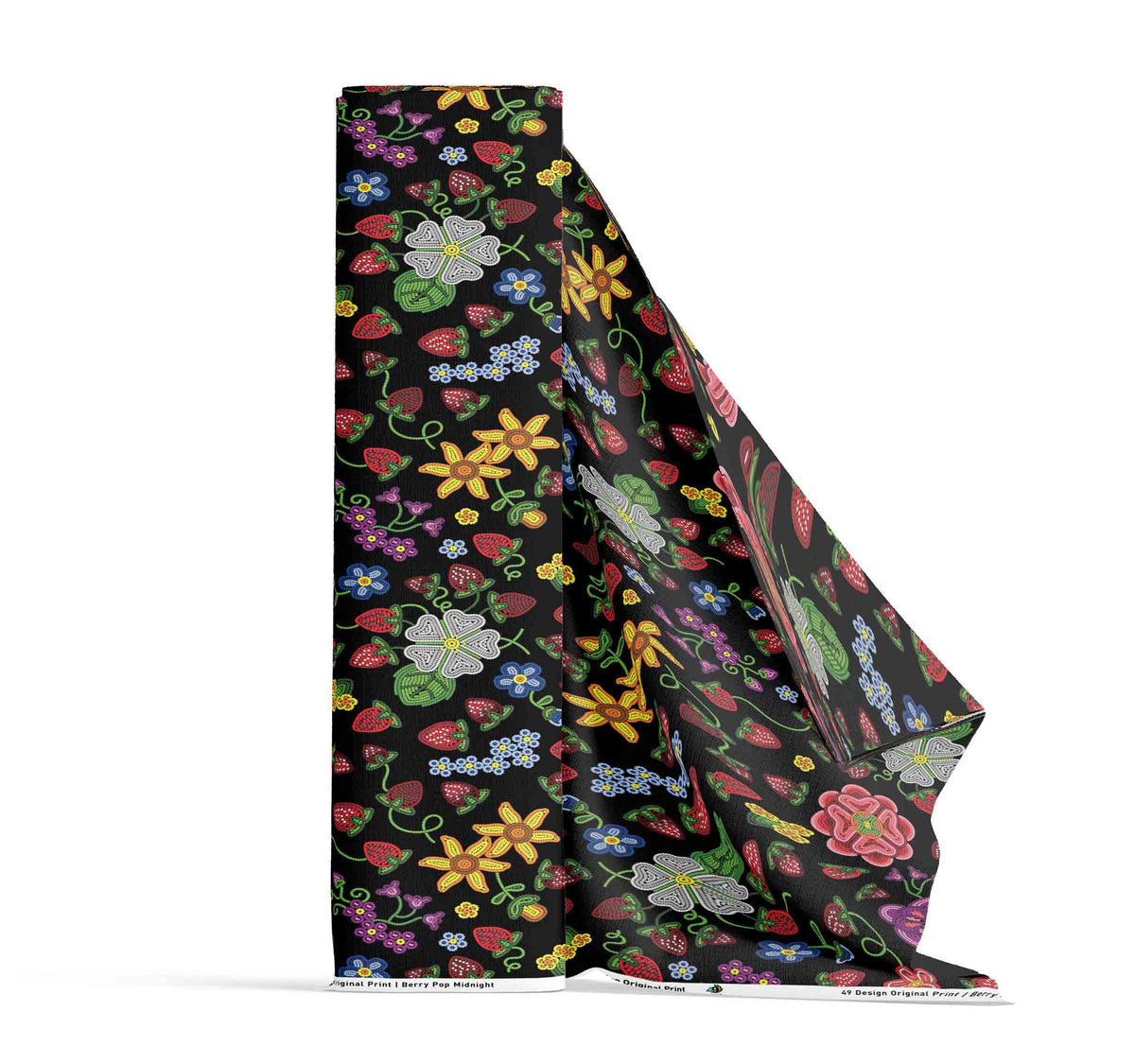 Berry Pop Midnight Cotton Poplin