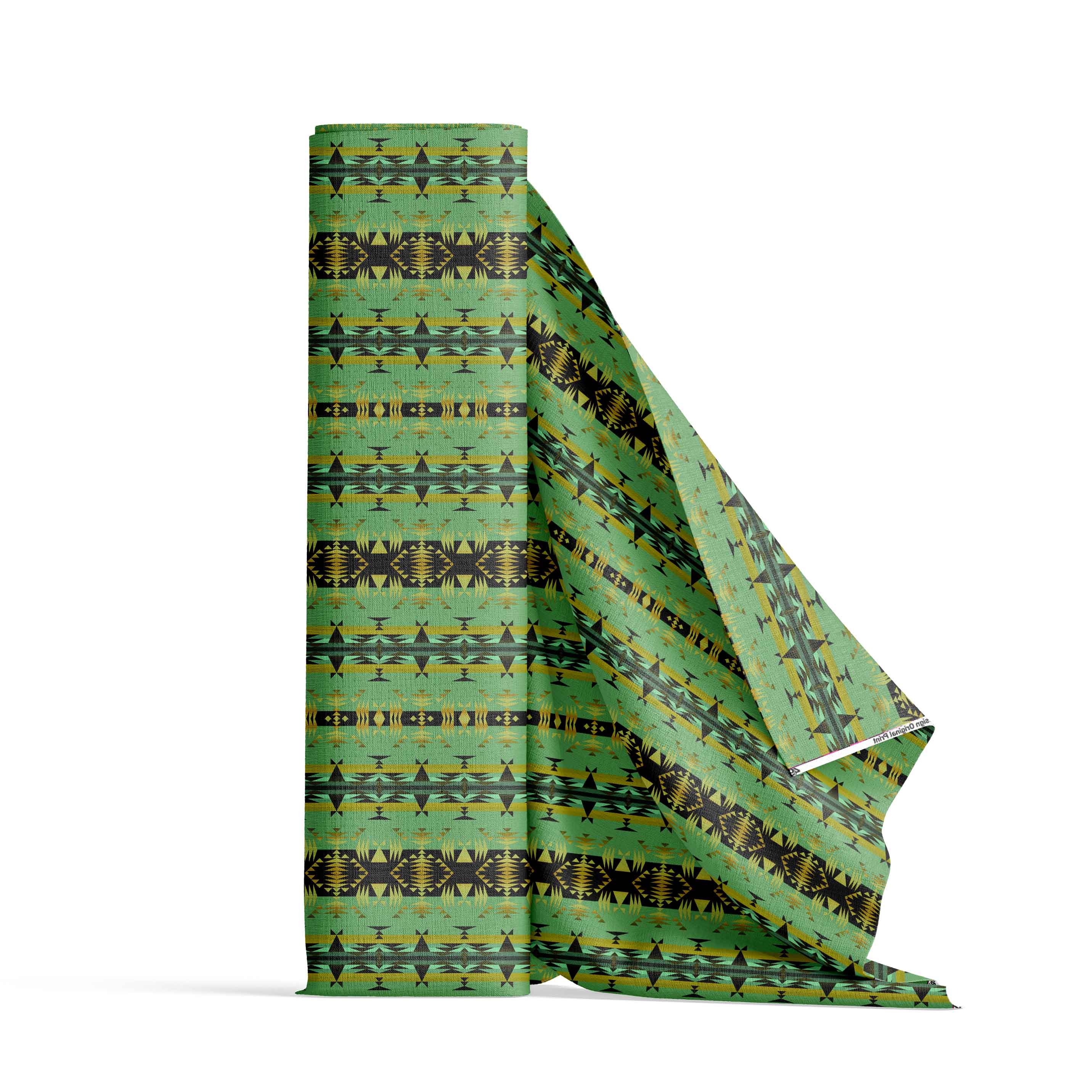 Between the Mountains Sage Cotton Poplin Fabric