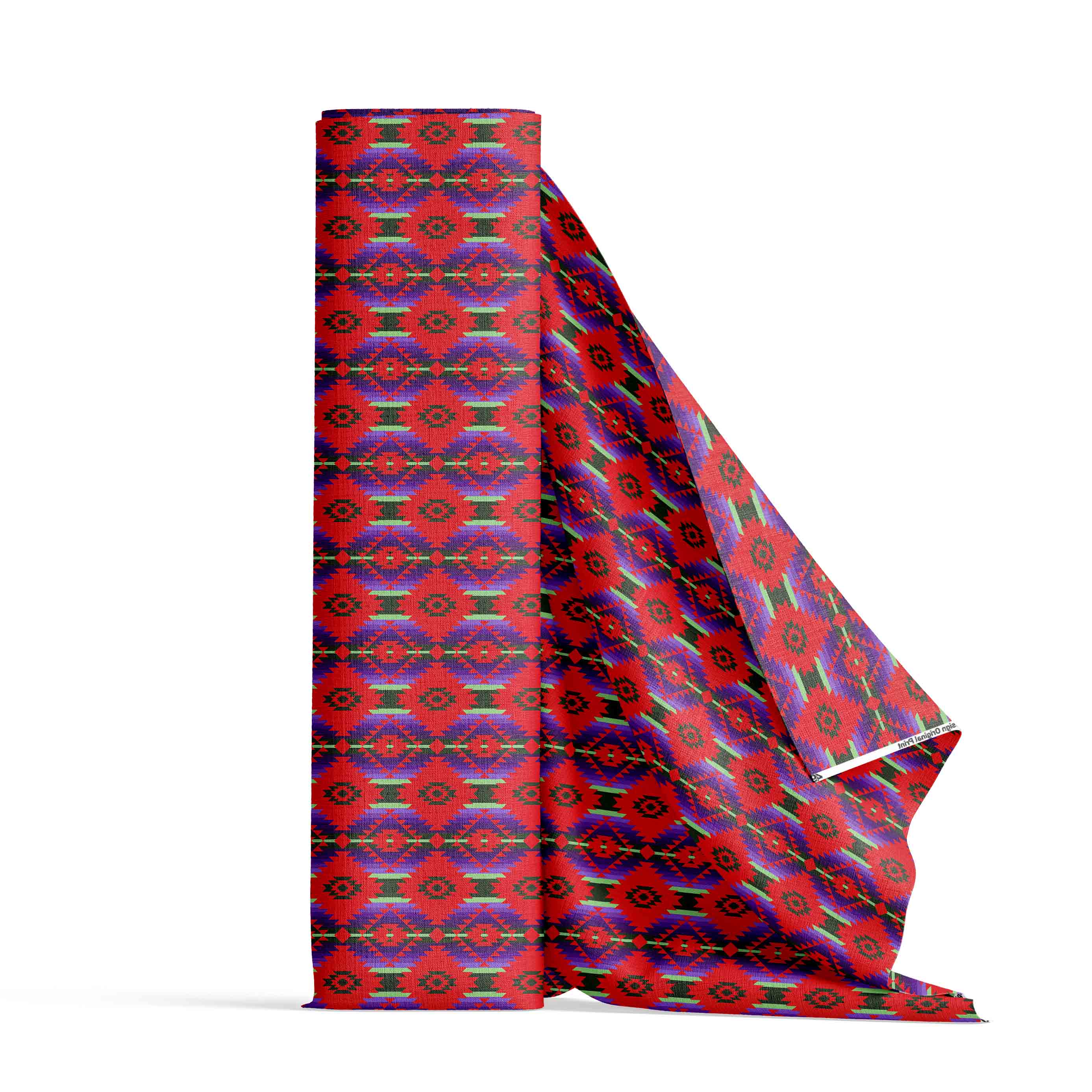 Cree Confederacy Chicken Dance Cotton Poplin Fabric By the Yard