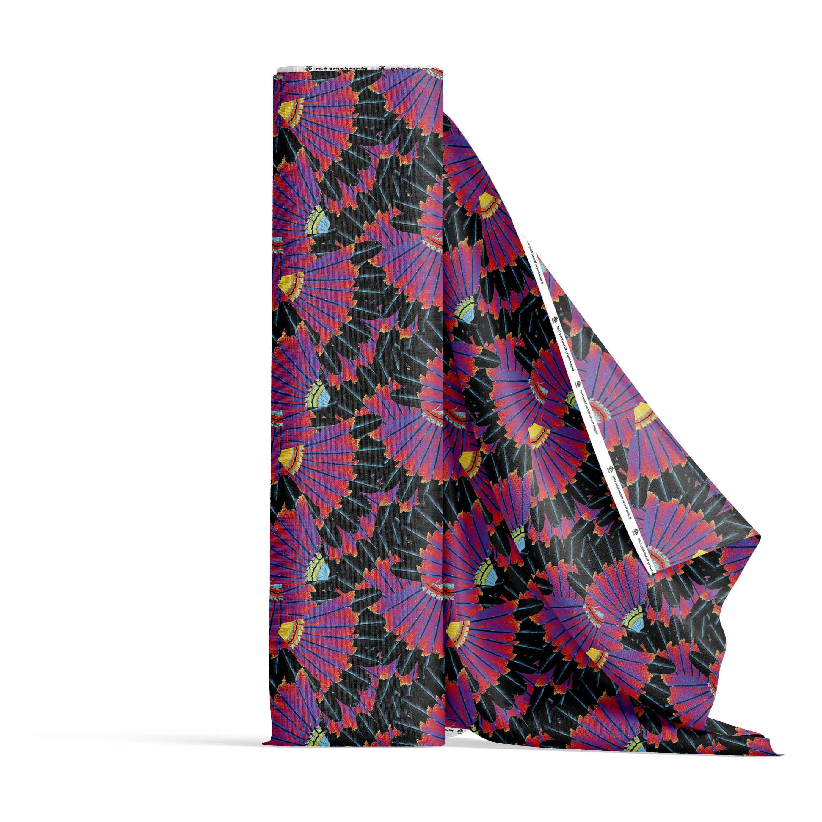 Eagle Feather Remix Cotton Poplin Fabric By the Yard