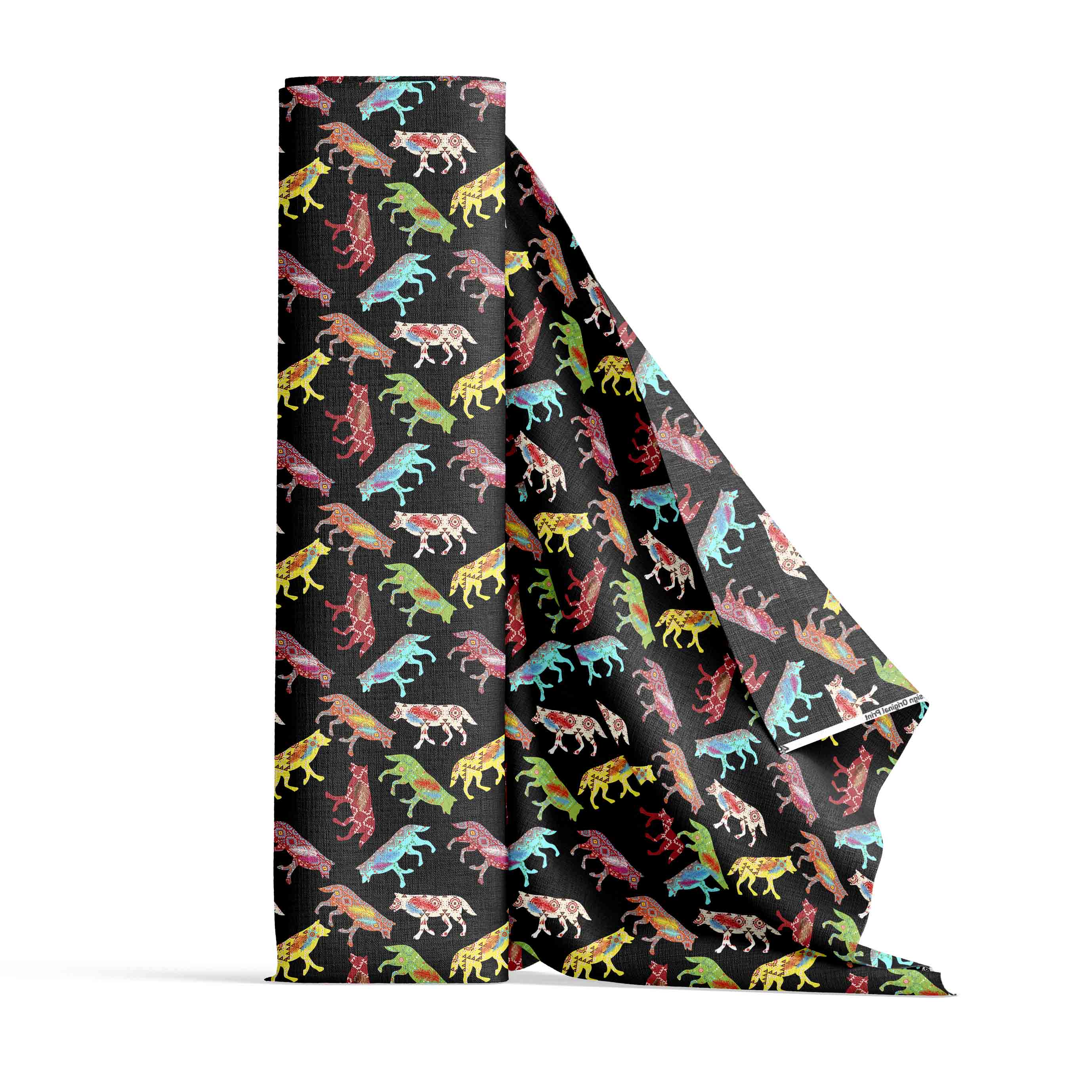 Gathering of the Wolves Cotton Poplin Fabric By the Yard