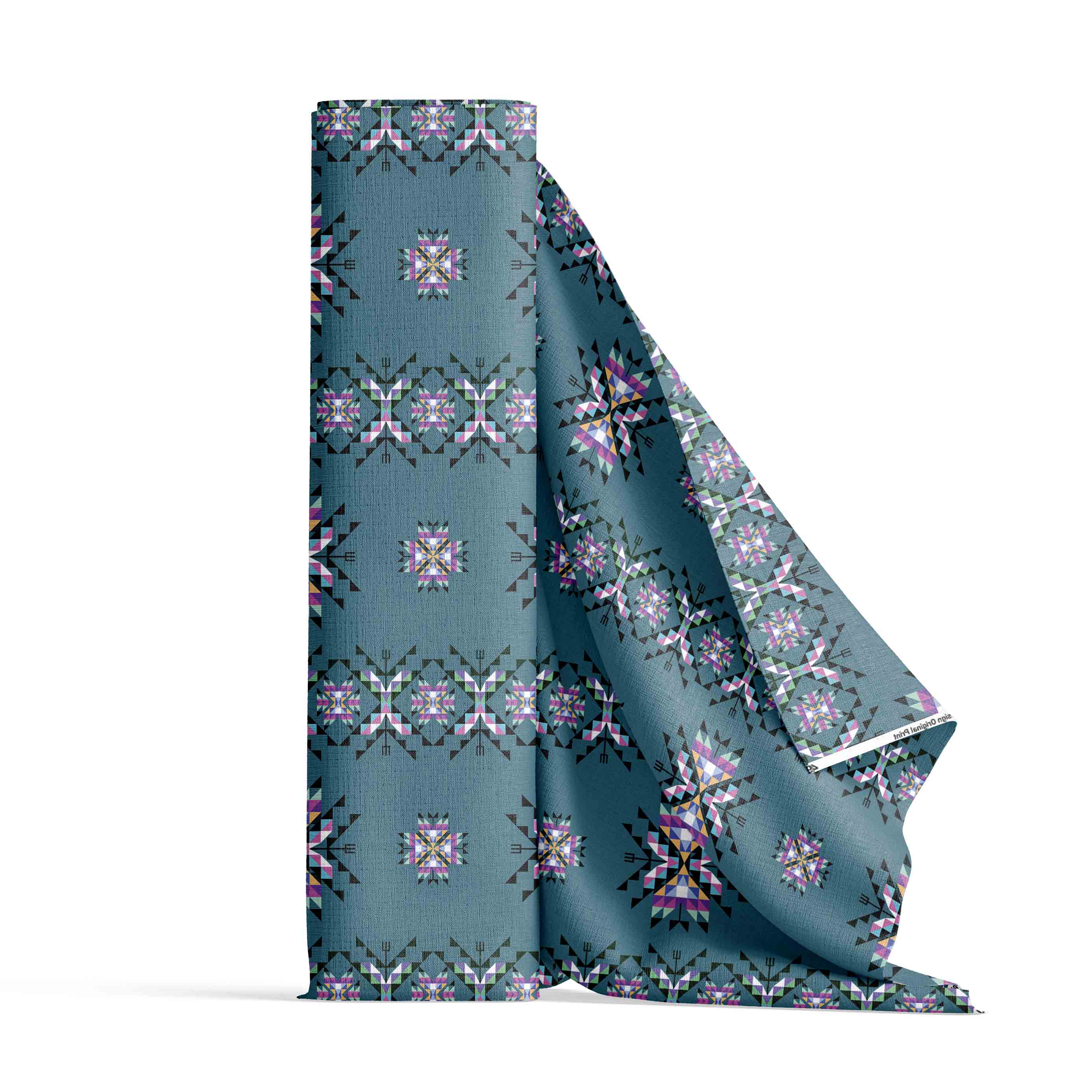 Medicine Lodge Dark Winter Cotton Poplin Fabric By the Yard