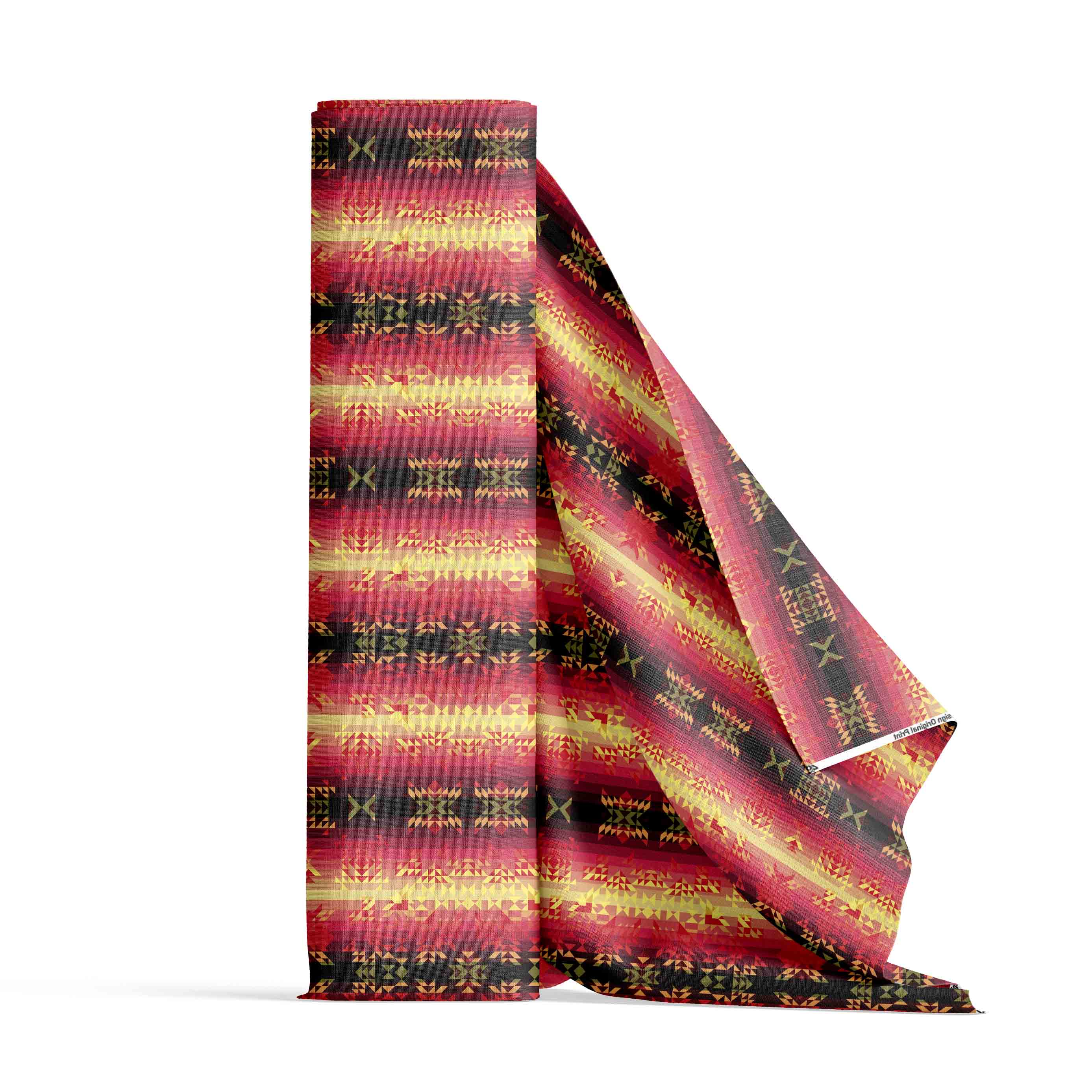 Mini Soleil Fusion Rouge Poplin Fabric By the Yard