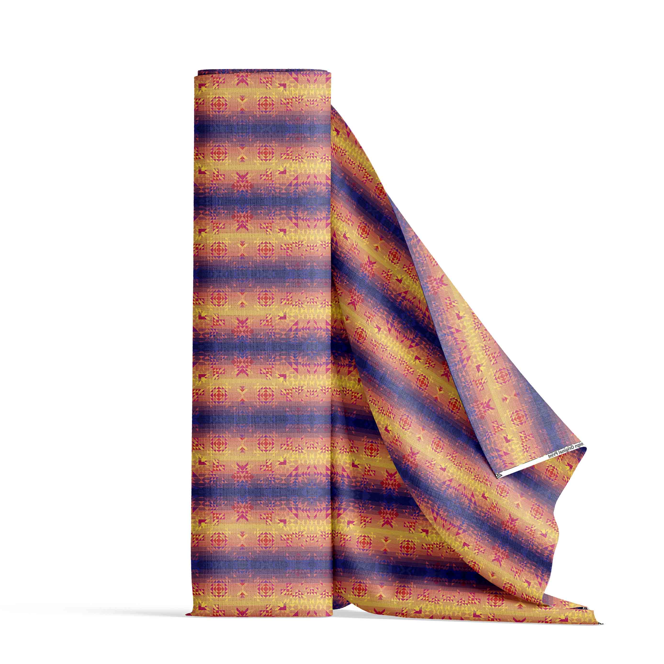 Mini Soleil Indigo Poplin Fabric By the Yard