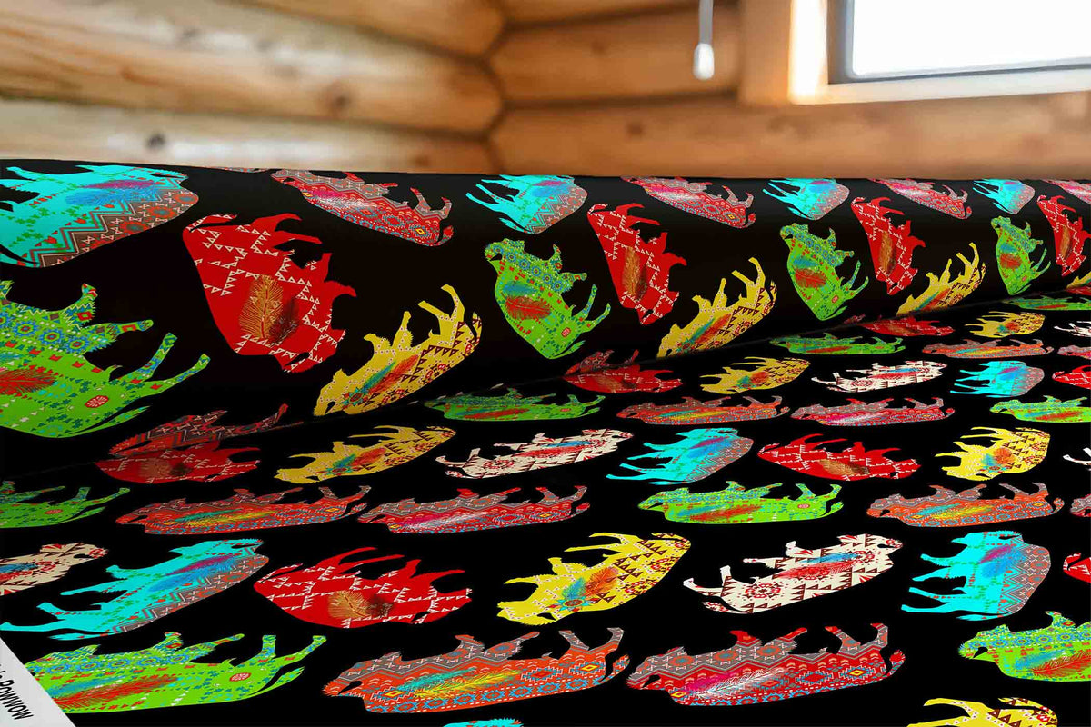 Buffalo Powwow Cotton Poplin