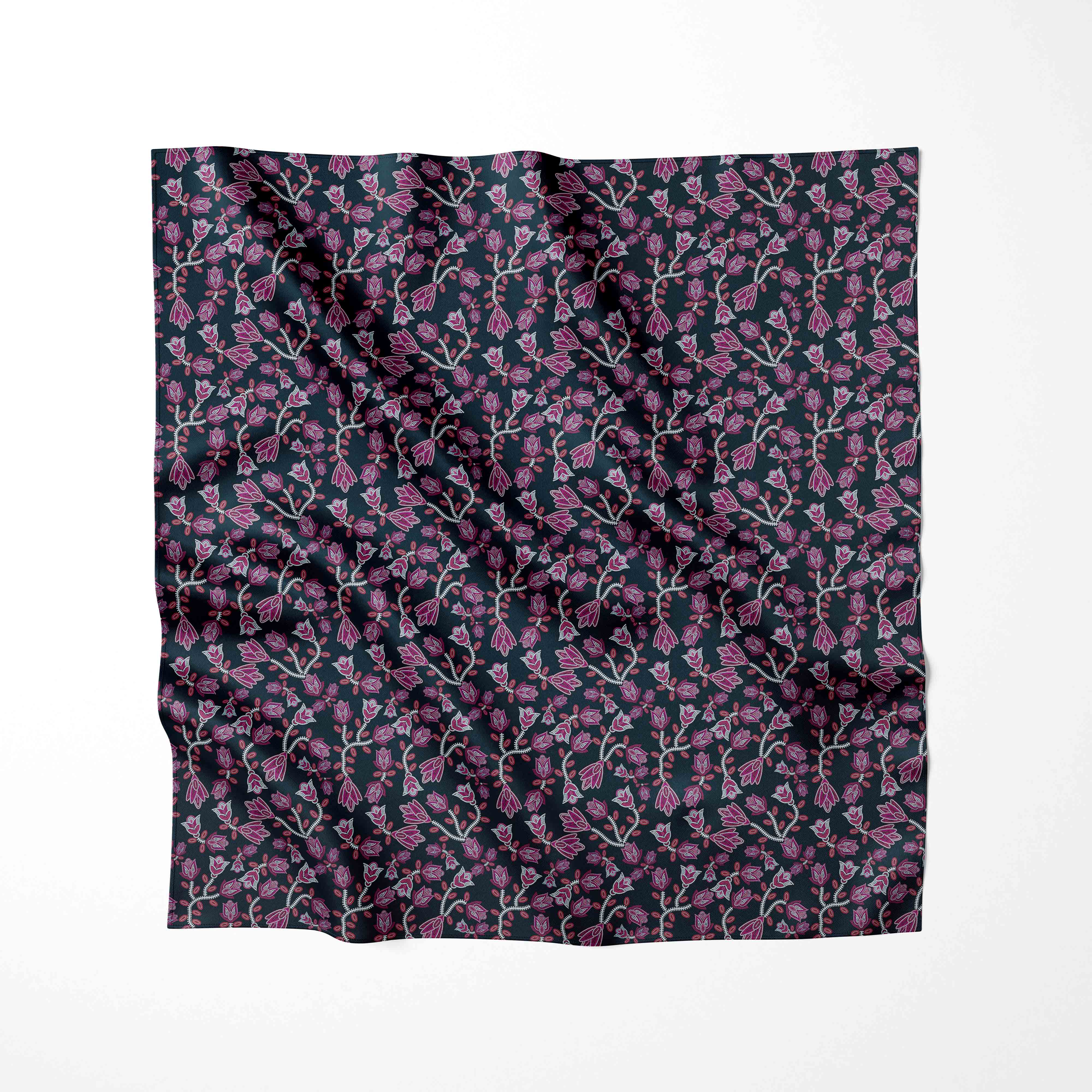 Beaded Pink Cotton Poplin Fabric By the Yard