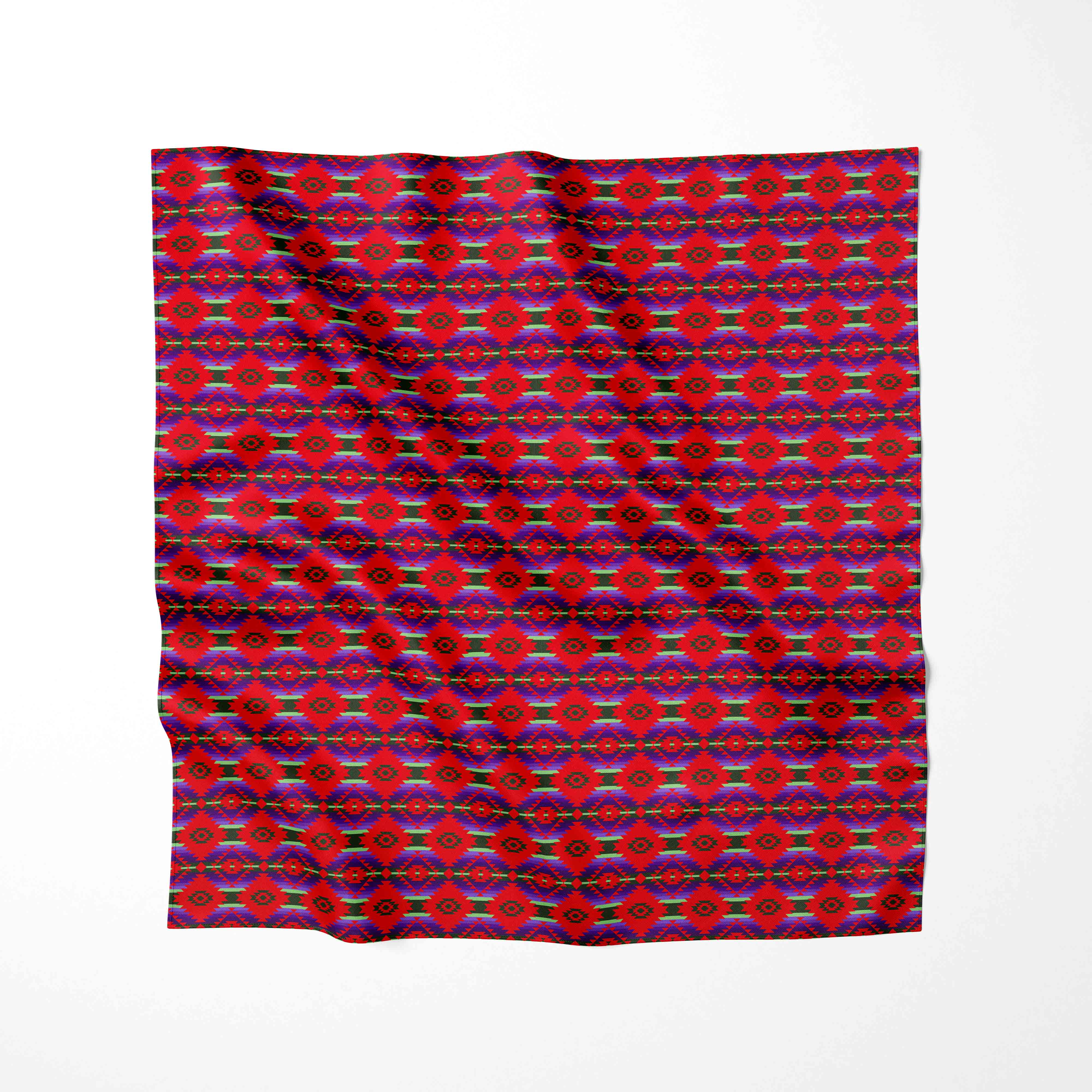 Cree Confederacy Chicken Dance Cotton Poplin Fabric By the Yard