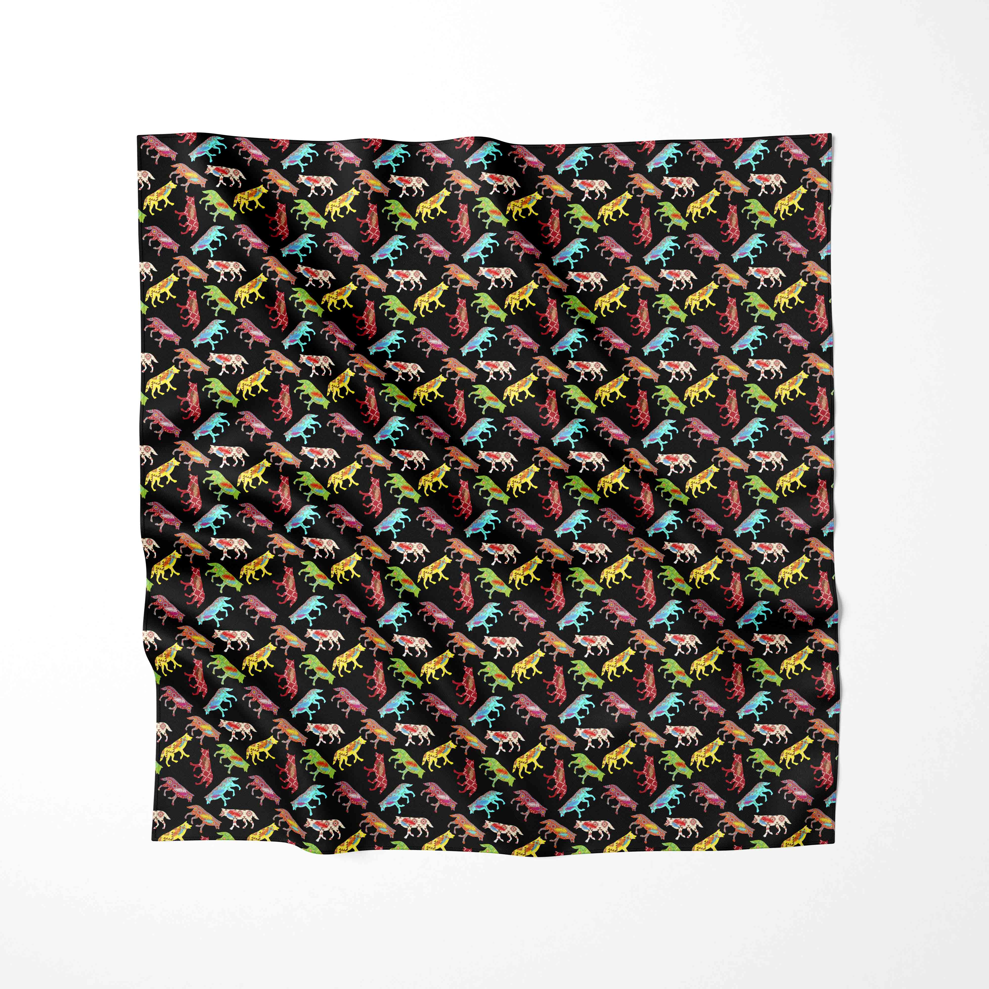 Gathering of the Wolves Cotton Poplin Fabric By the Yard