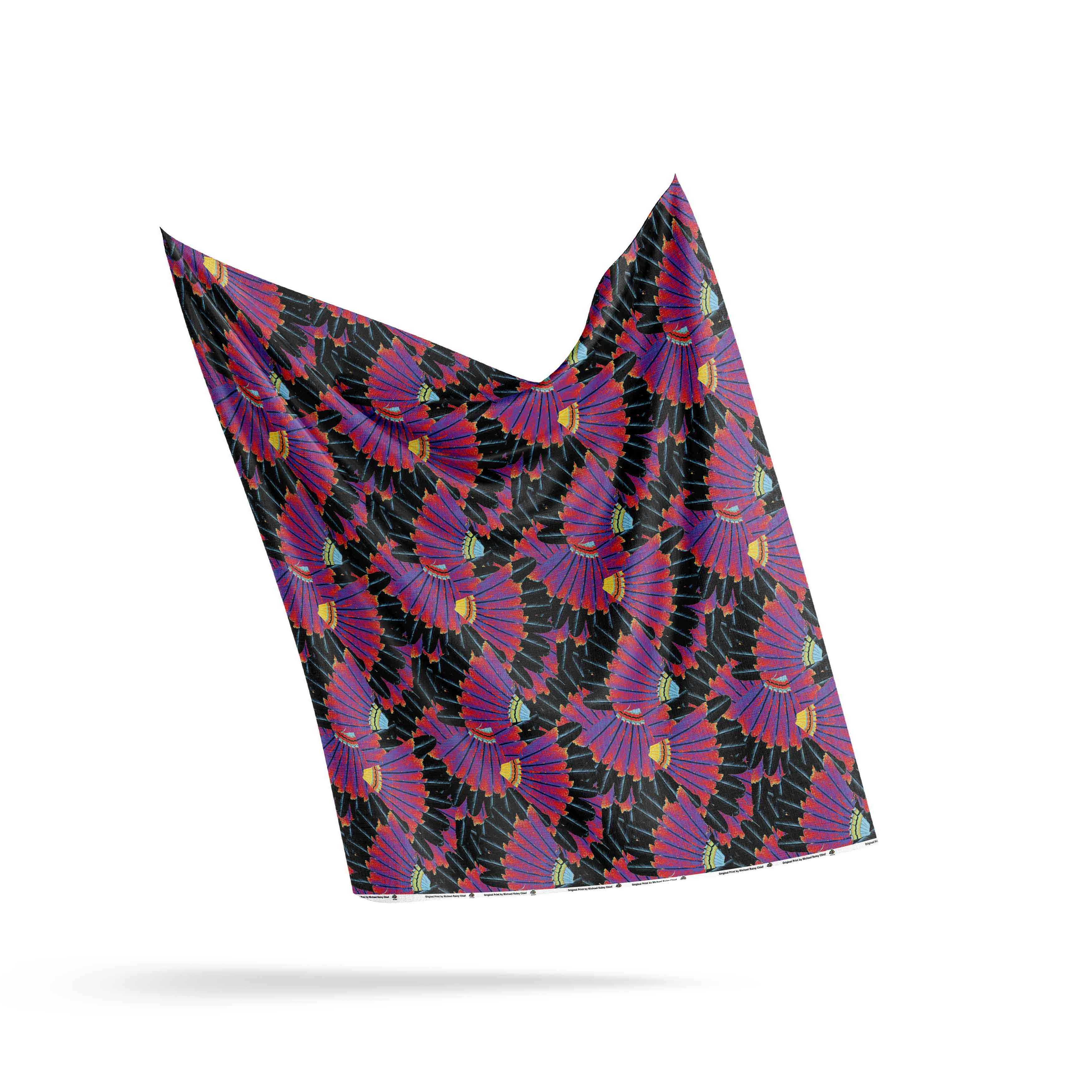 Eagle Feather Remix Cotton Poplin Fabric By the Yard