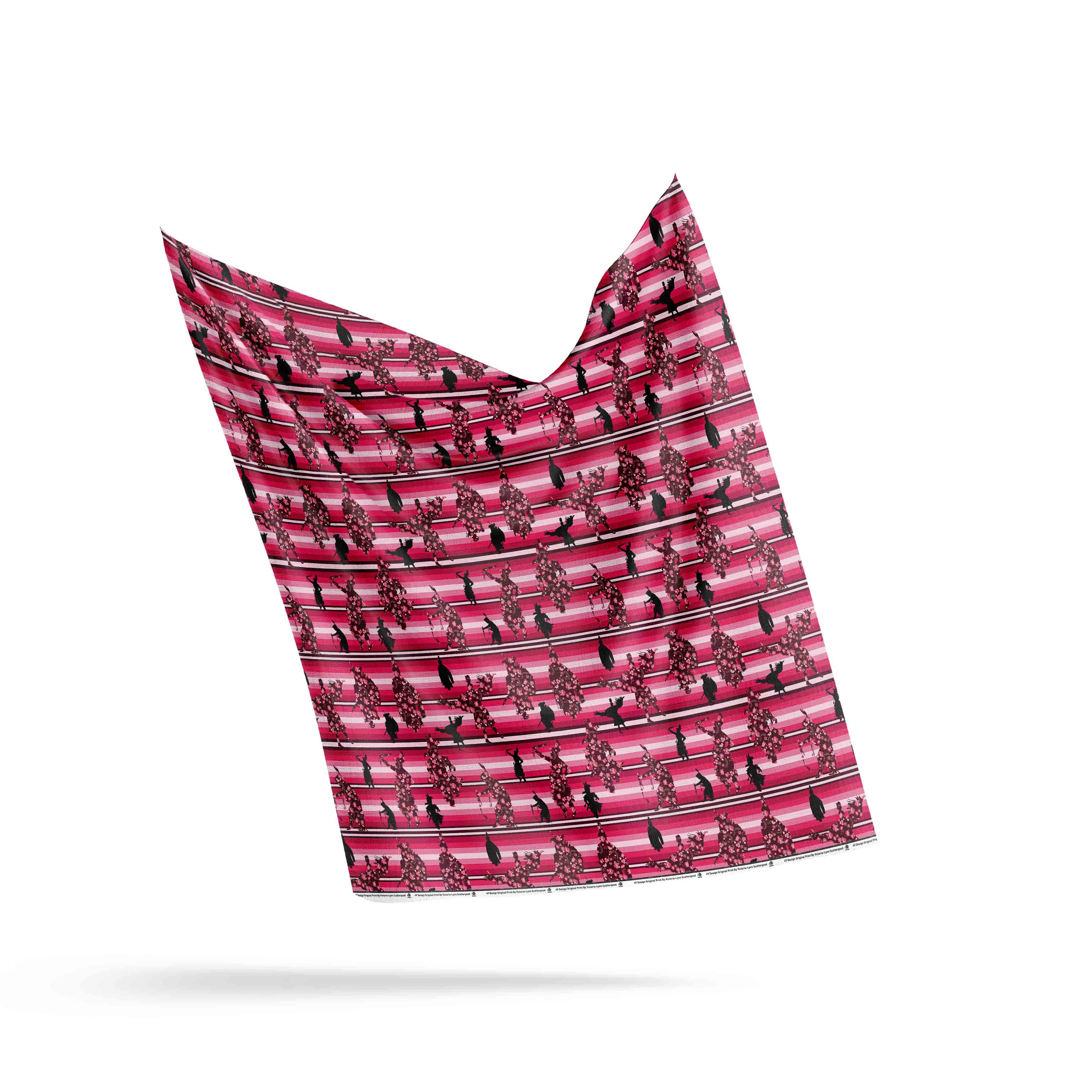 Dancers Floral Amour Cotton Poplin Fabric By the Yard