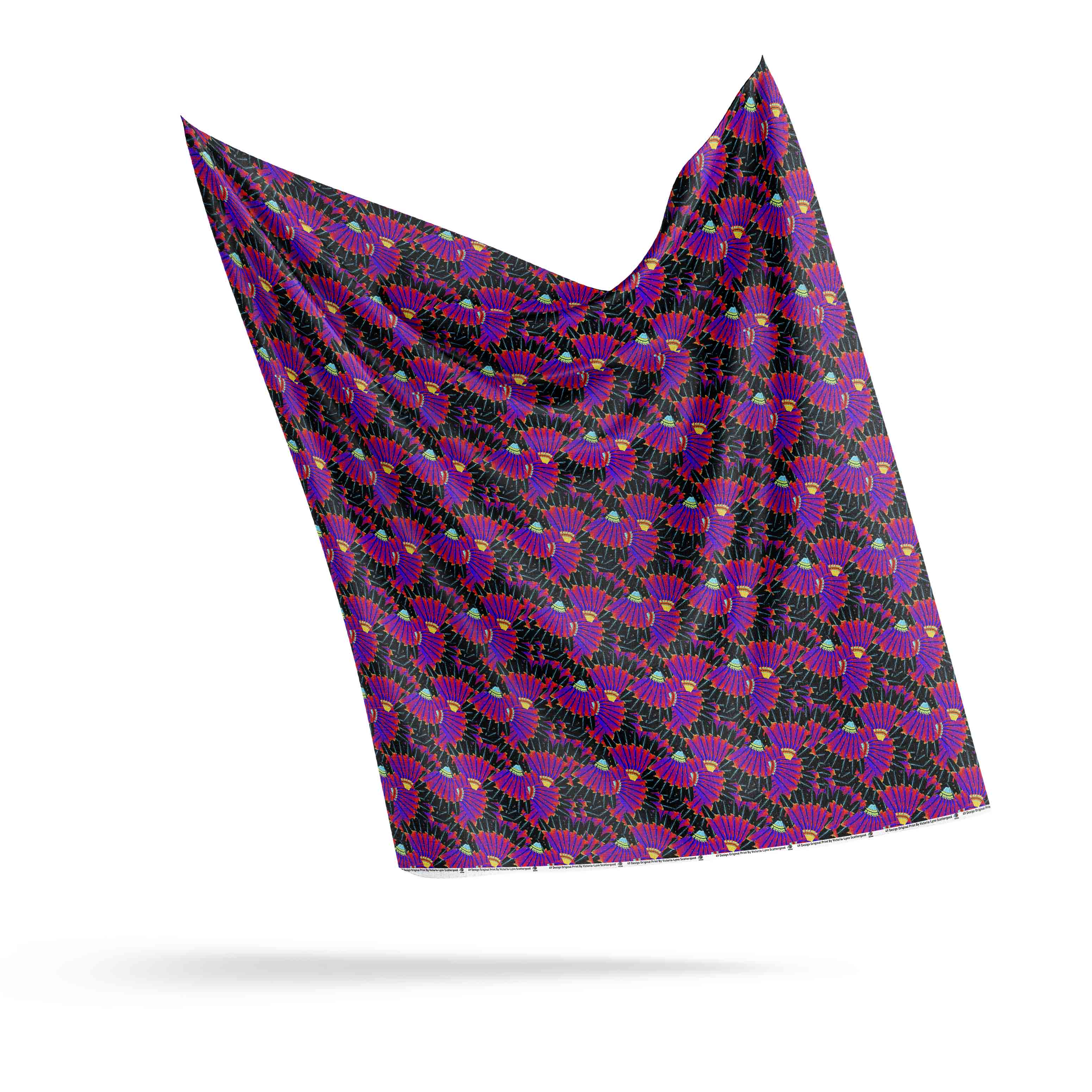 Eagle Feather Remix Cotton Poplin Fabric By the Yard