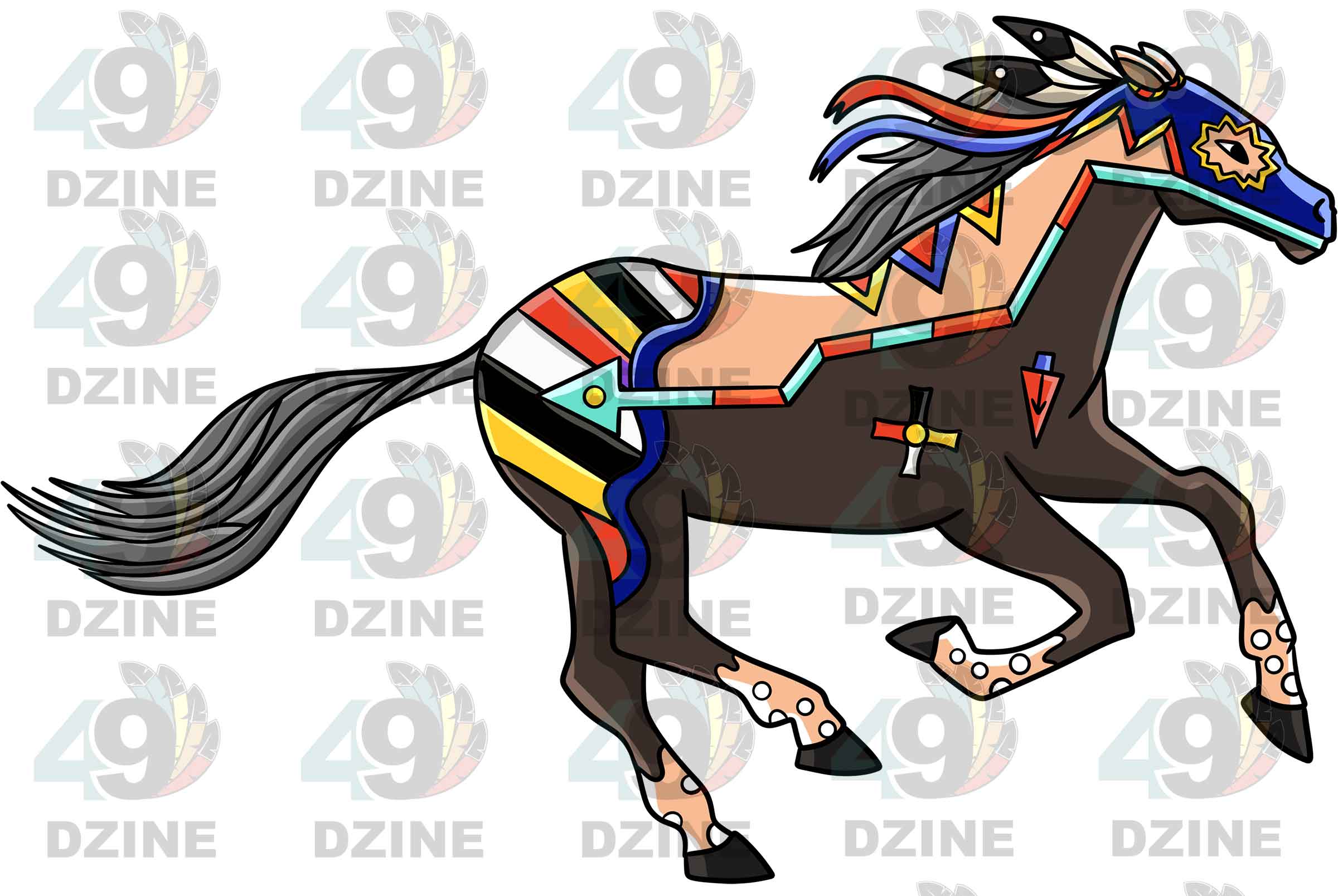 Horse 5 Colored Sticker