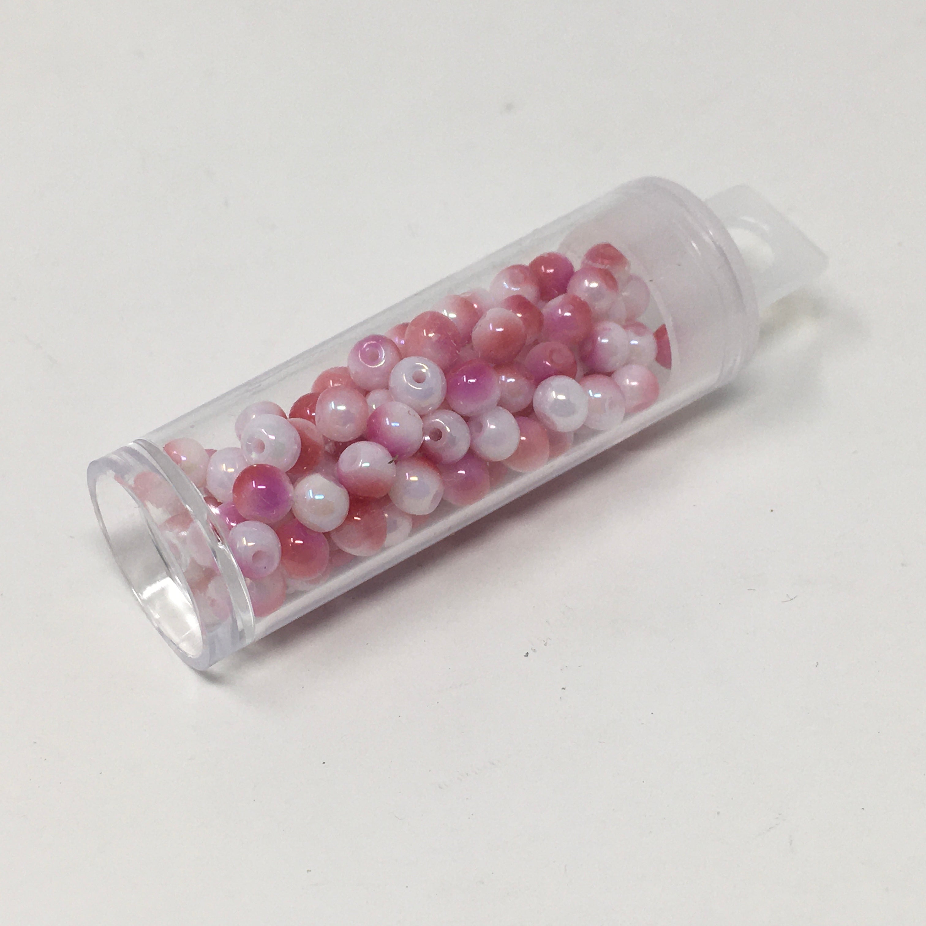 4mm Glass Seed Beads - Pink Opal