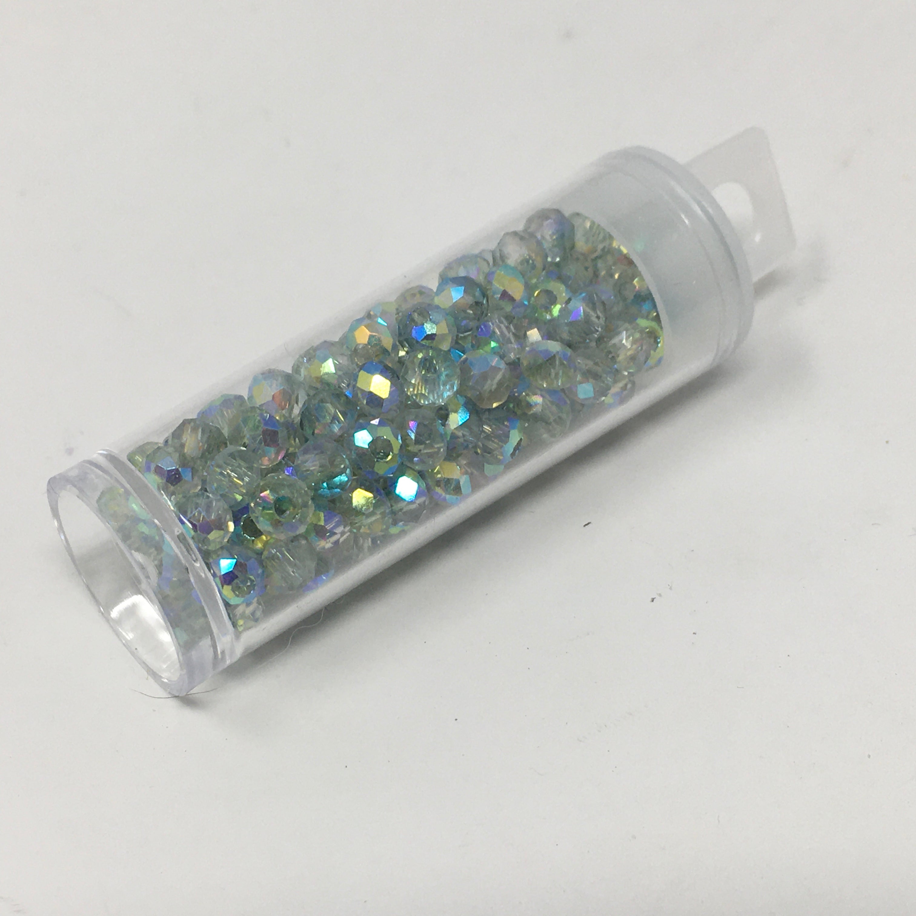 4mm Rondelle Glass Beads - Fir Tree
