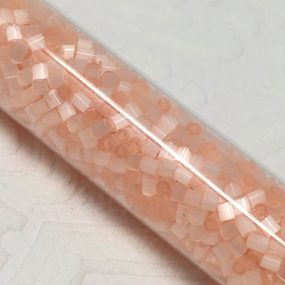 2mm Size 15/0 24g tube Cylindica Seed Beads Apricot