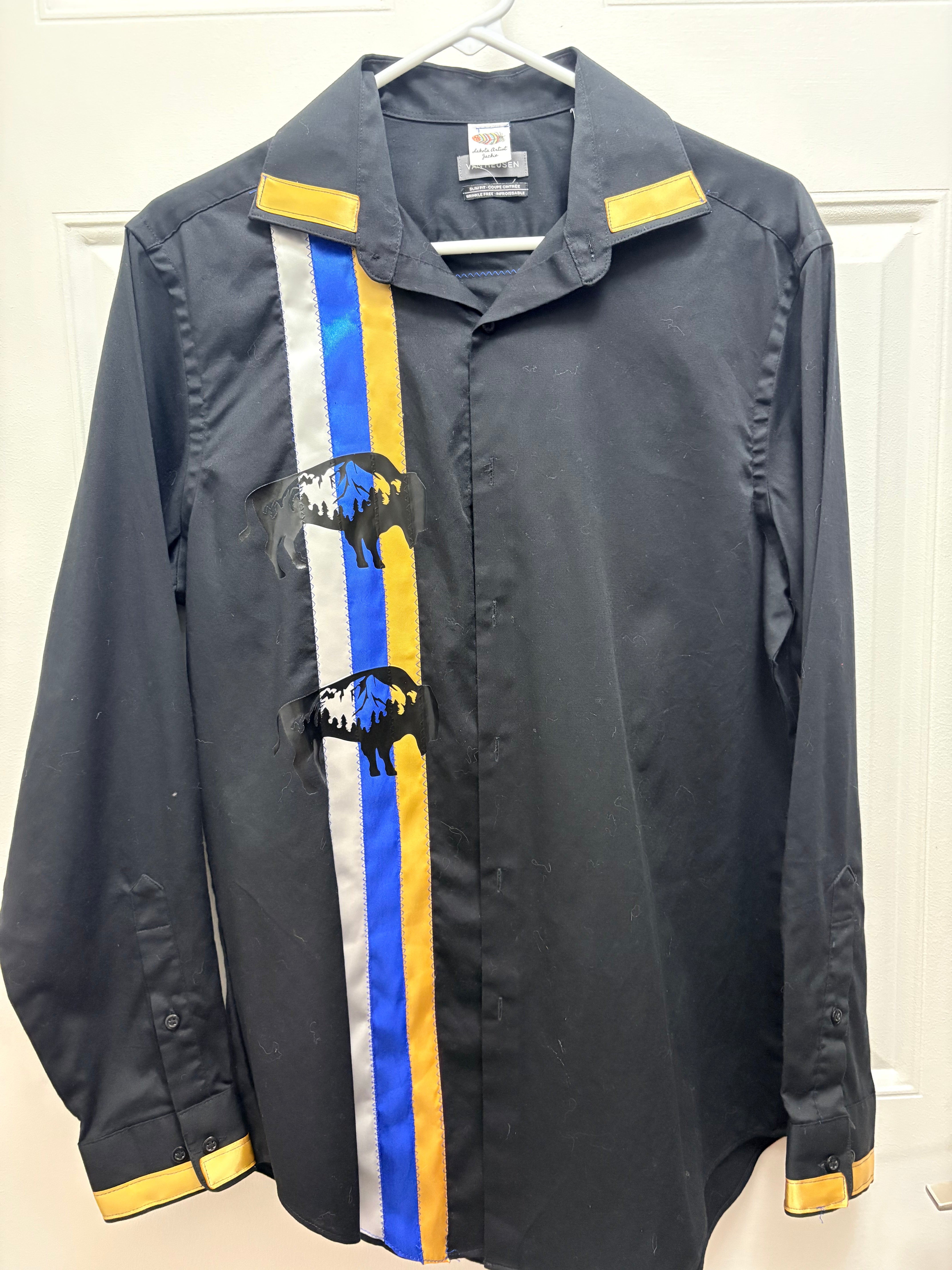 Lakota Artist Jackie Black Buffalo Ribbon Shirt