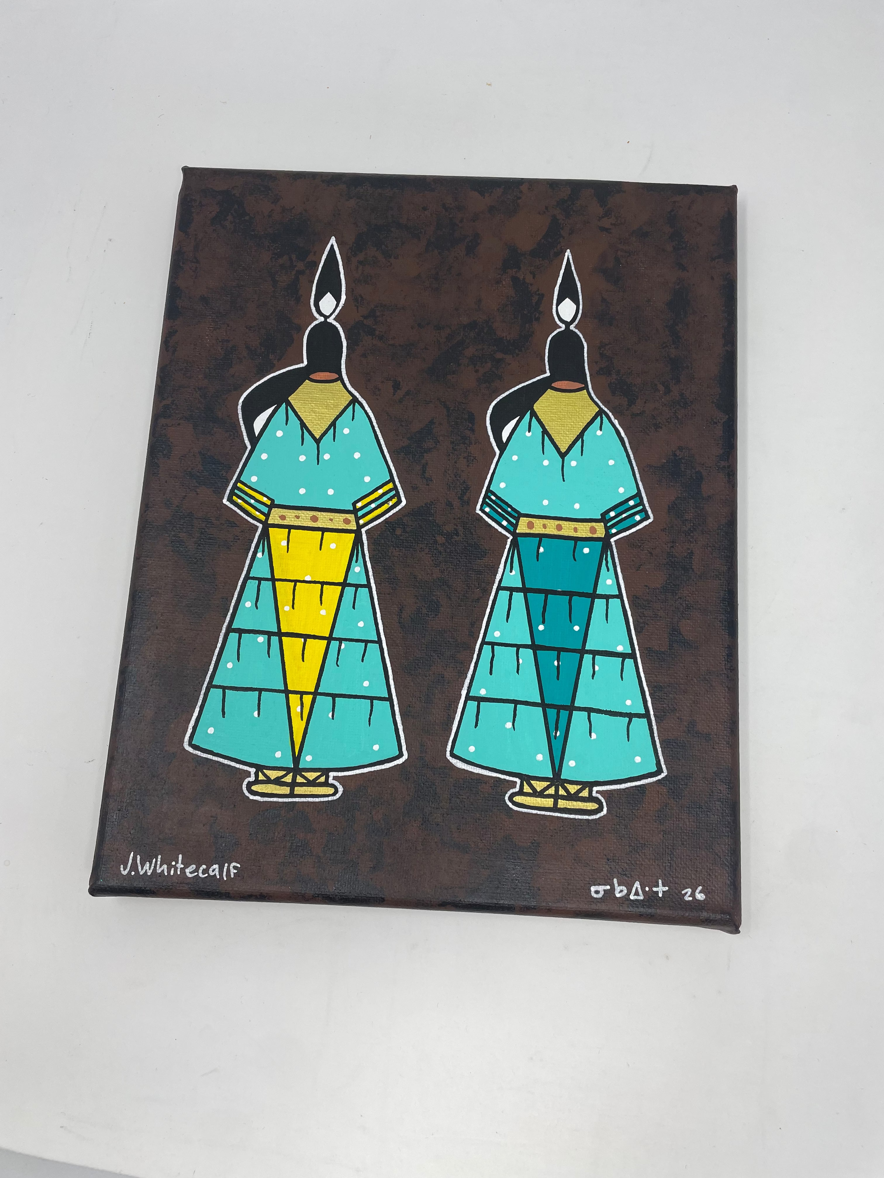 J.wapiskisiw Hand Painted "Sisters" Originals