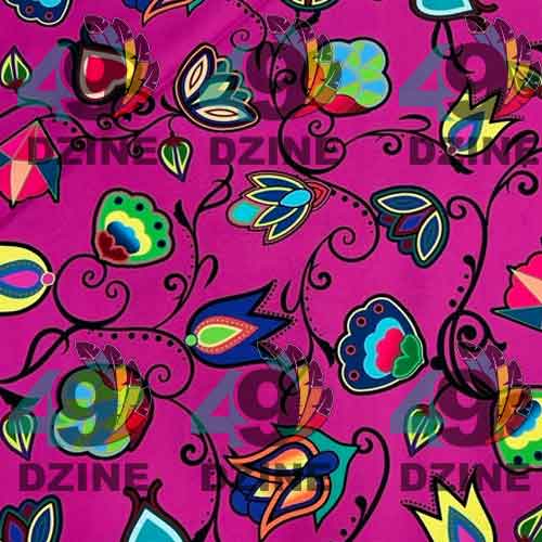 Indigenous Paisley Lavender Cotton Poplin