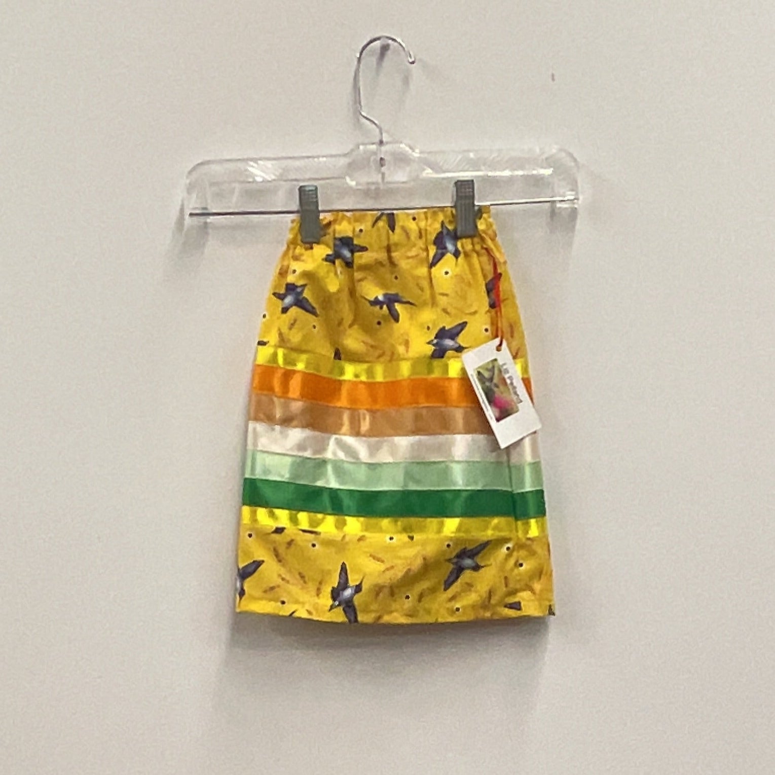 Liz Pelland Kids Yellow Hummingbird Ribbon Skirt