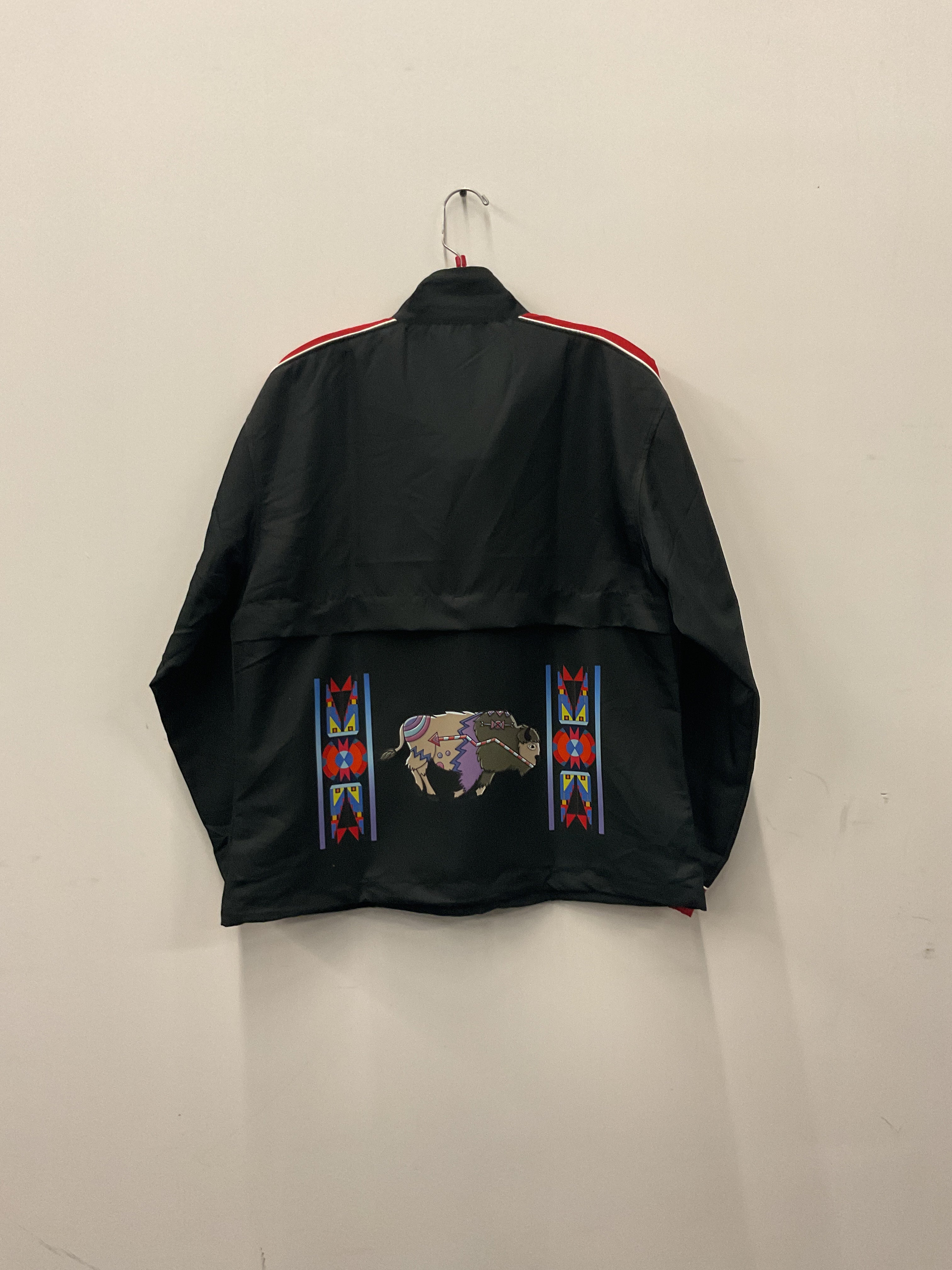 Handmade Black and Red Jacket With Transfer-Large