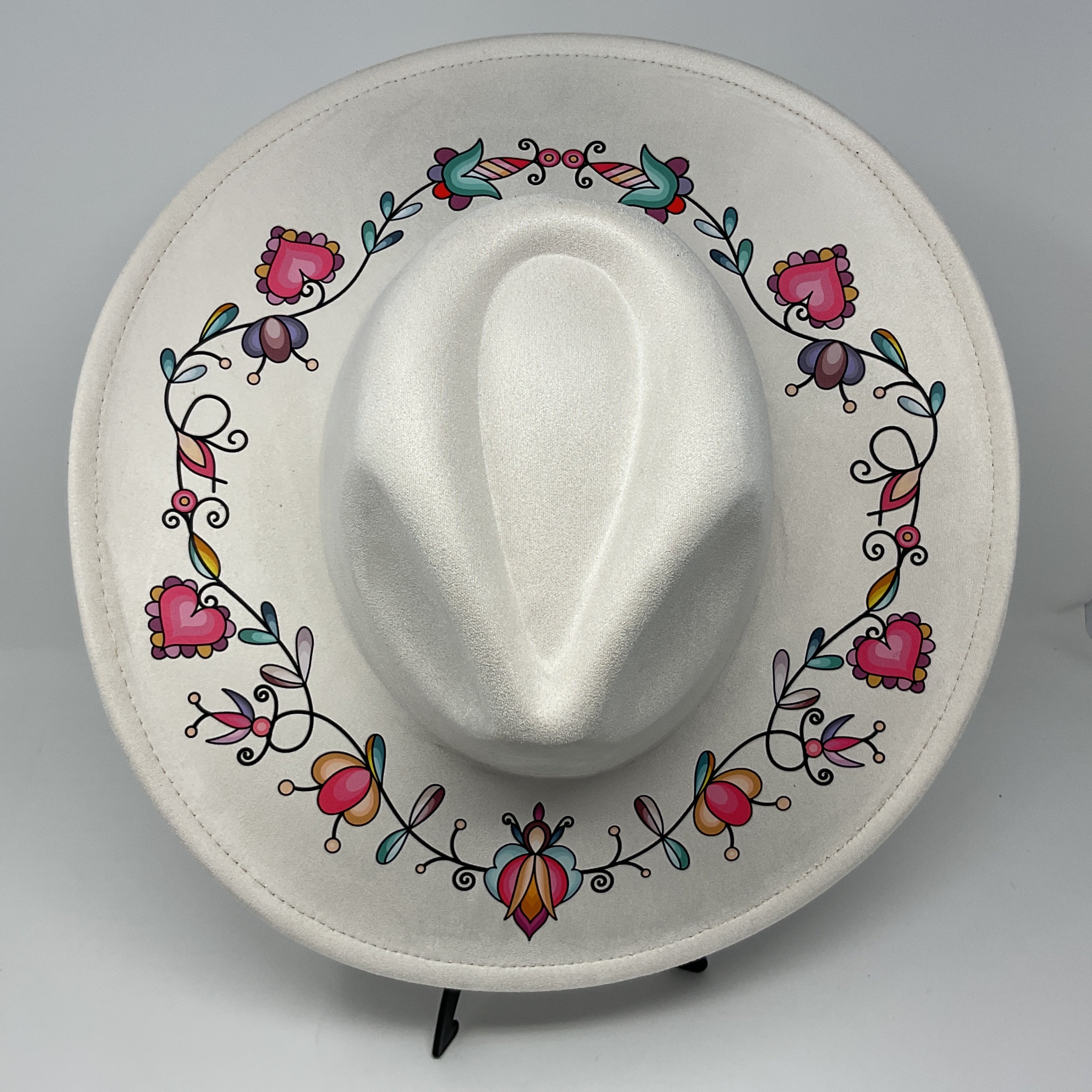 Harvest Hearth Floral Fedora Hat