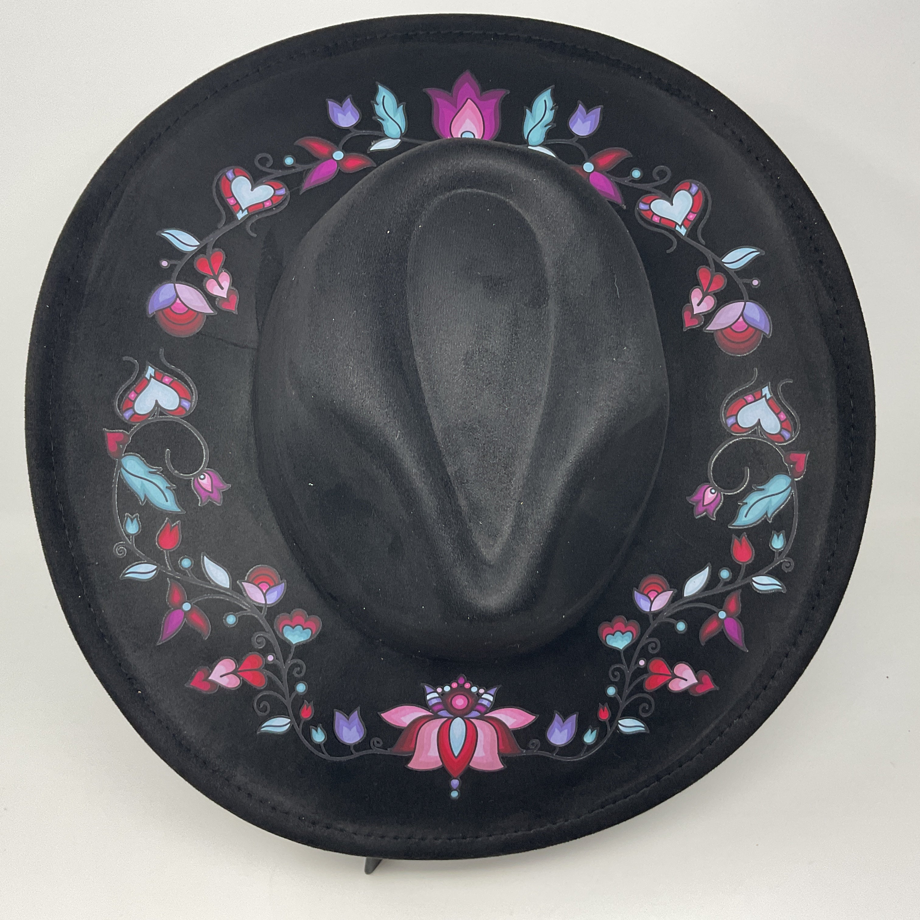 Snowlit Petal Dreams Fedora Hat