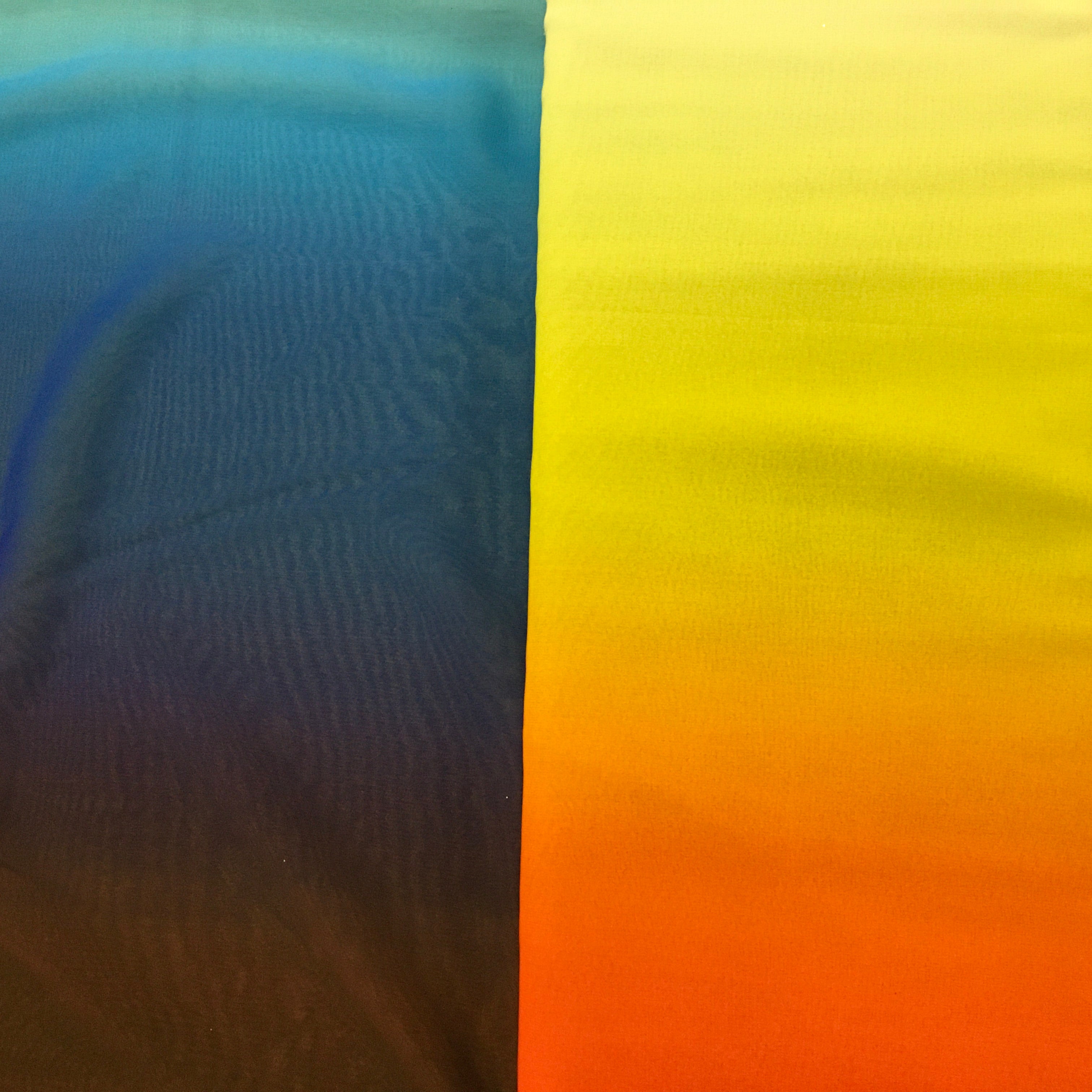 Rainbow Gradient Stretchy Sheer Fabric