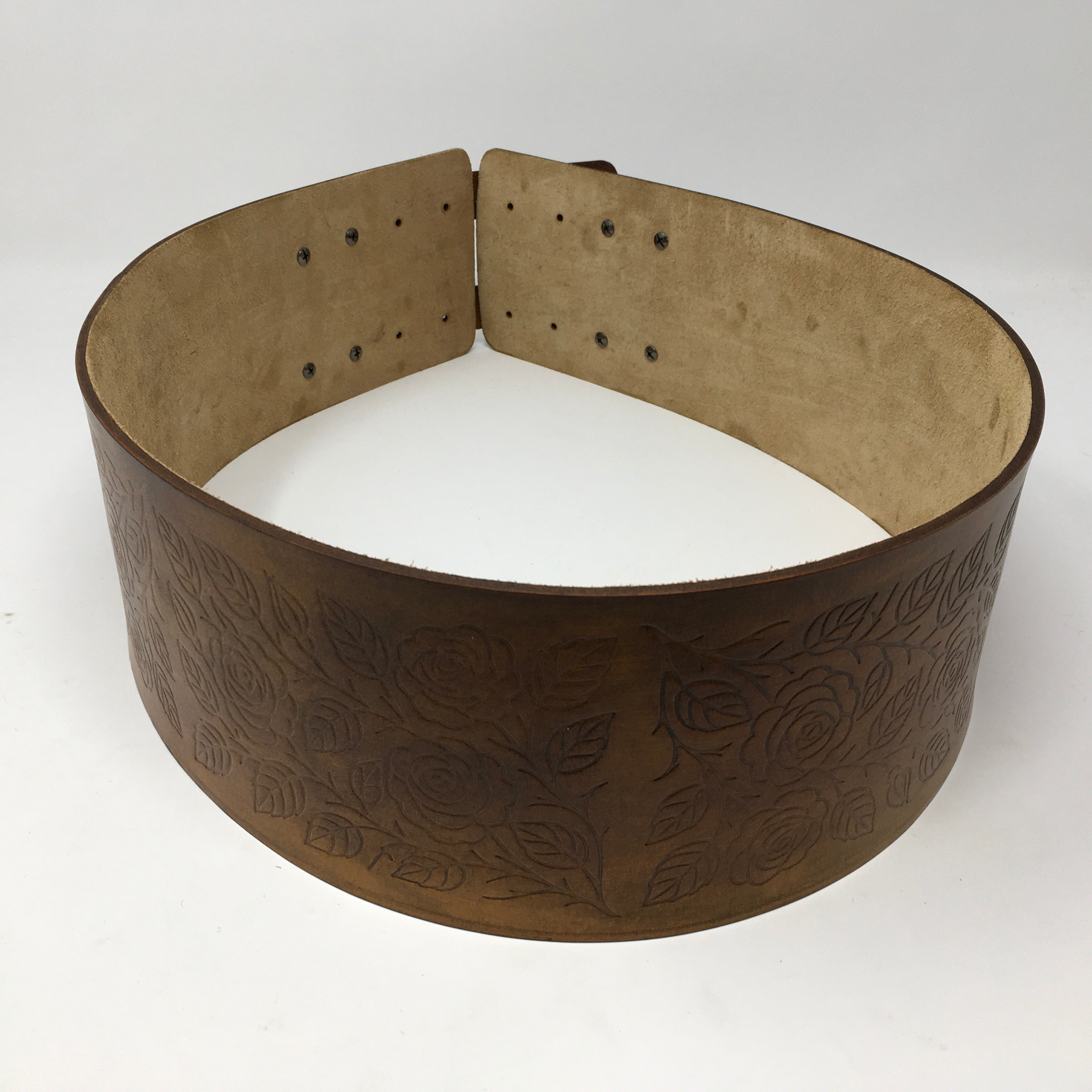 Handmade Buffalo Hide Powwow Belt
