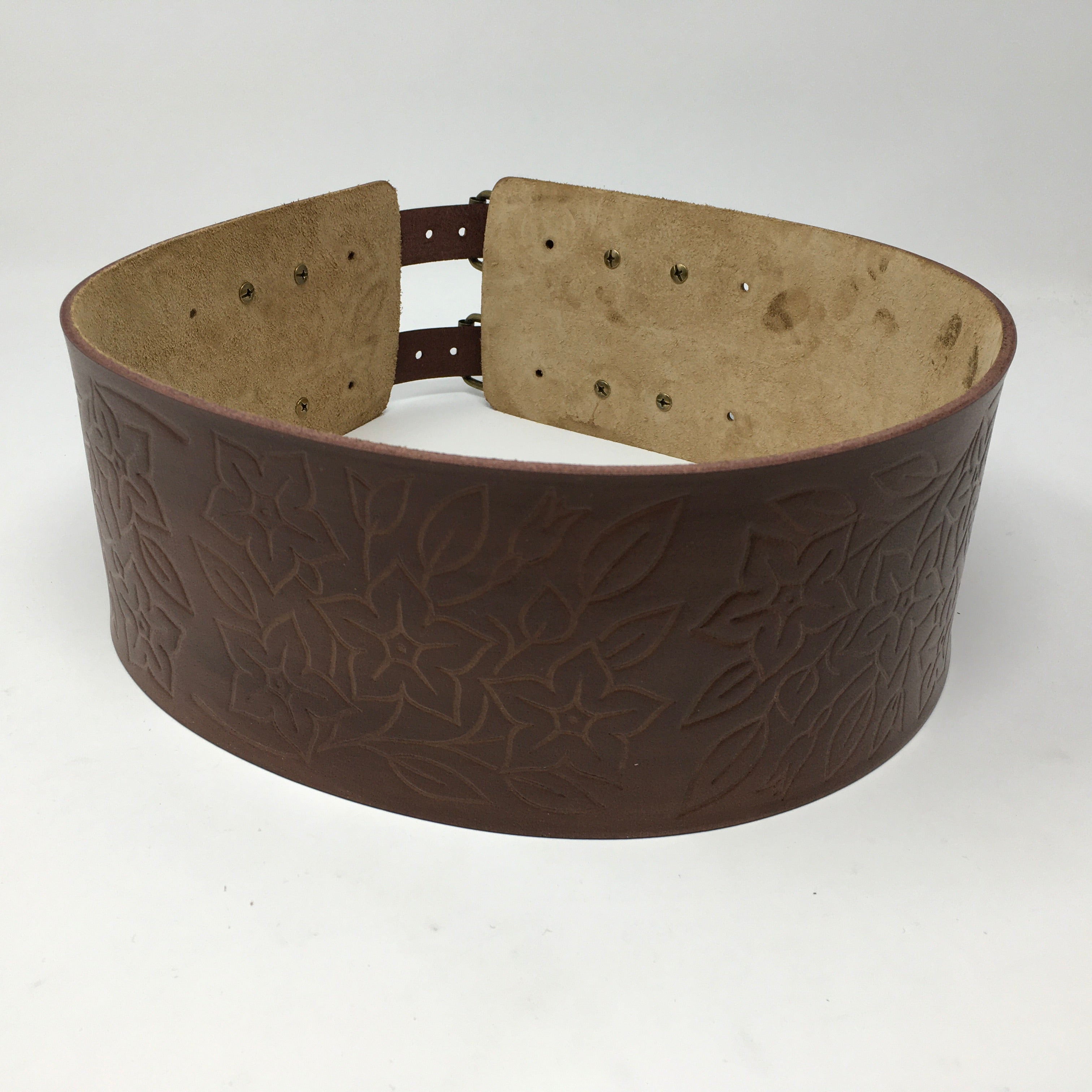 Handmade Buffalo Hide Powwow Belt