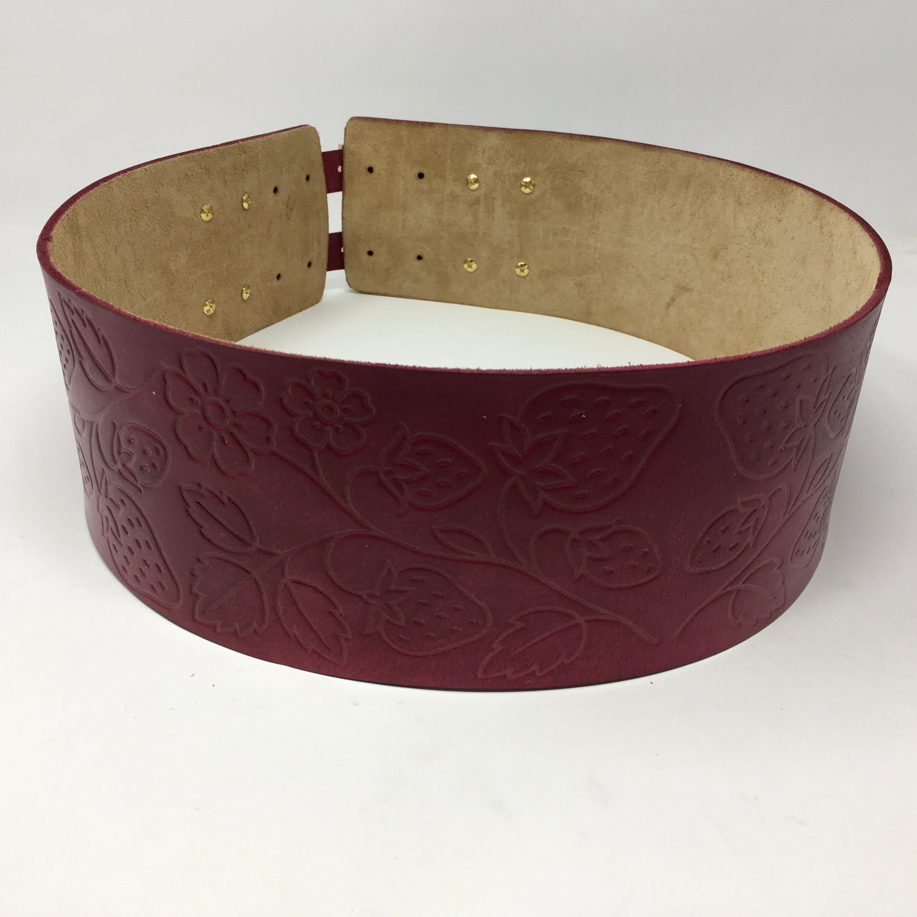 Handmade Buffalo Hide Powwow Belt