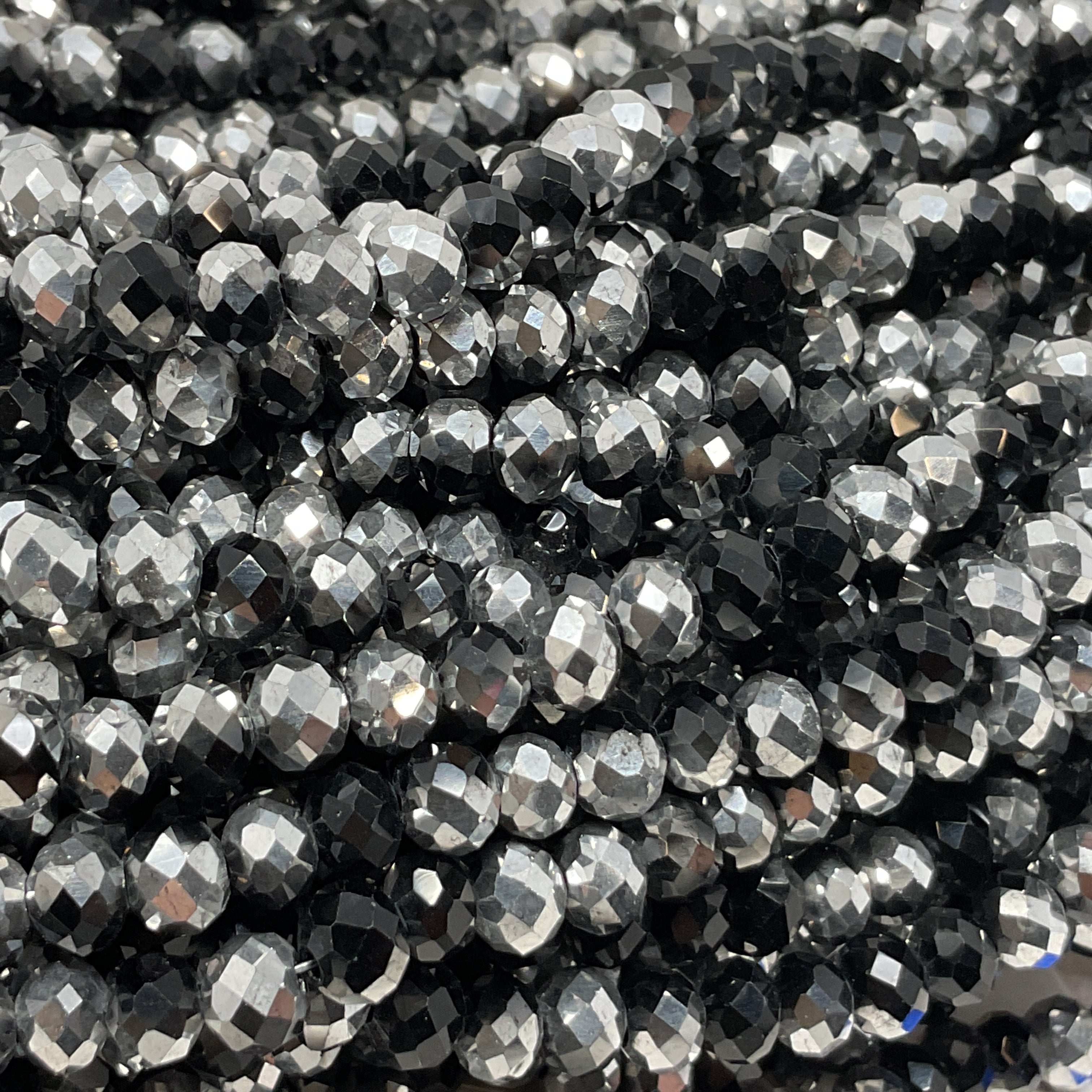 6mm Rondelle Glass Bead - Crystal Bee