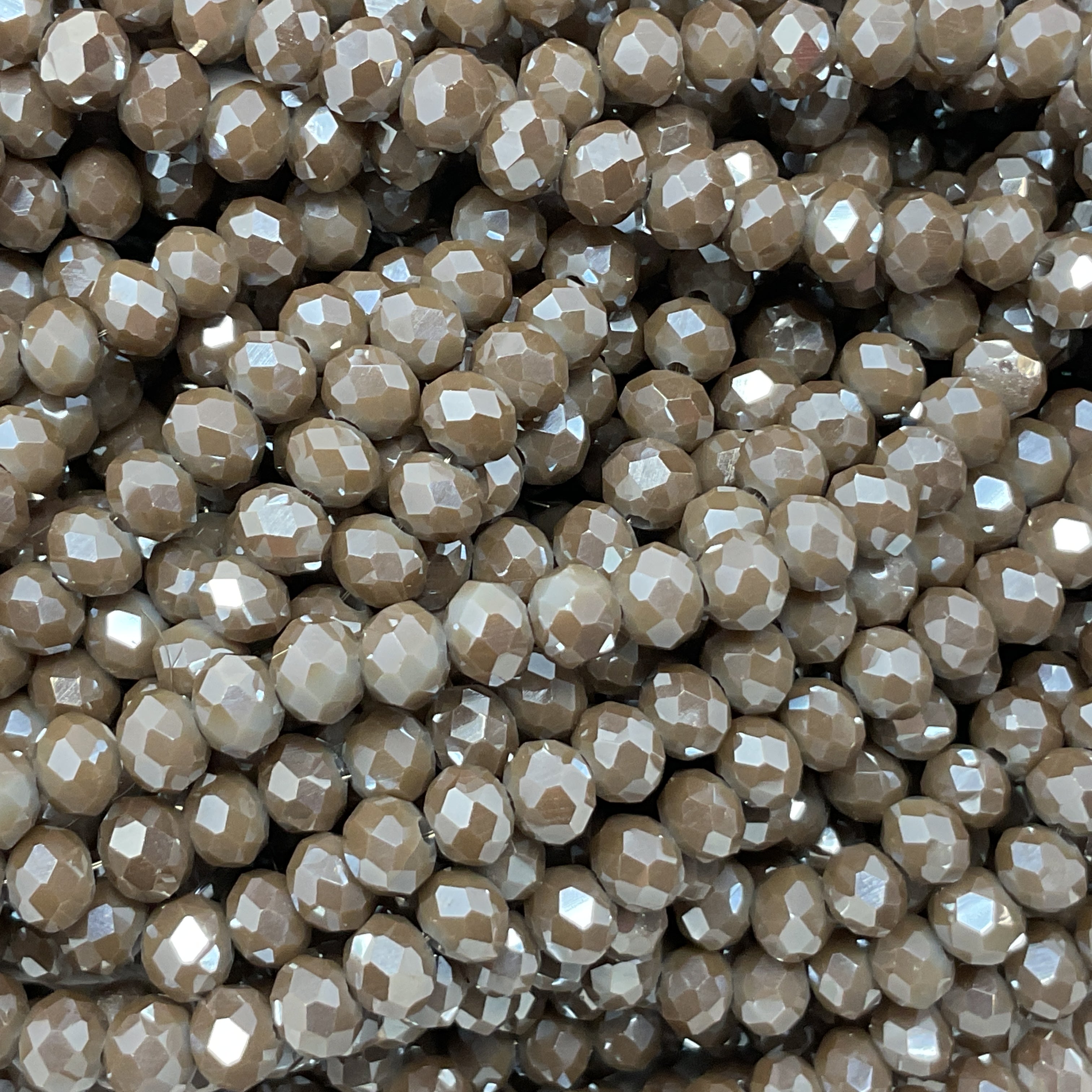 6mm Rondelle Glass Bead - Pastel Silk