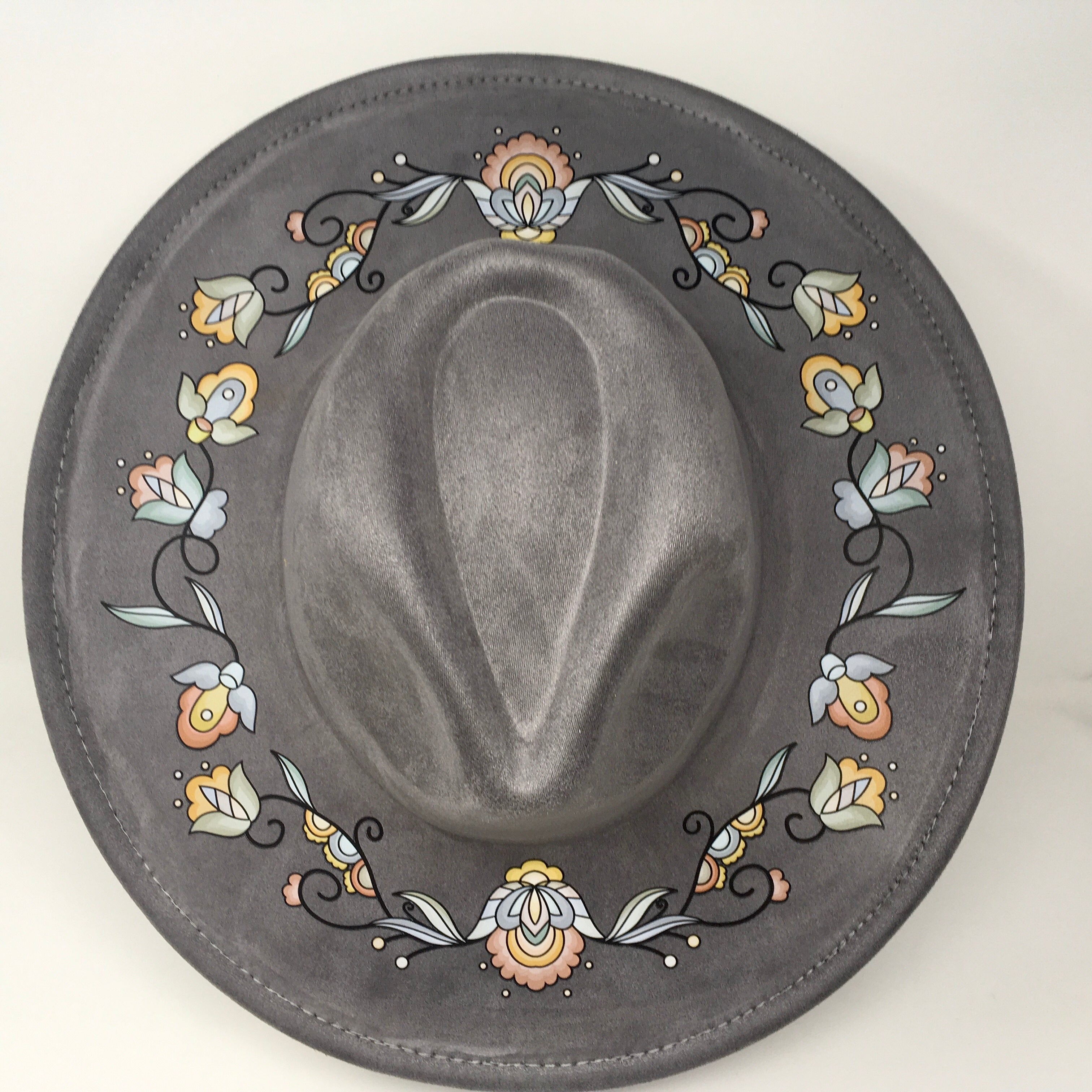 Falling Leaf Rising Bloom Fedora Hat