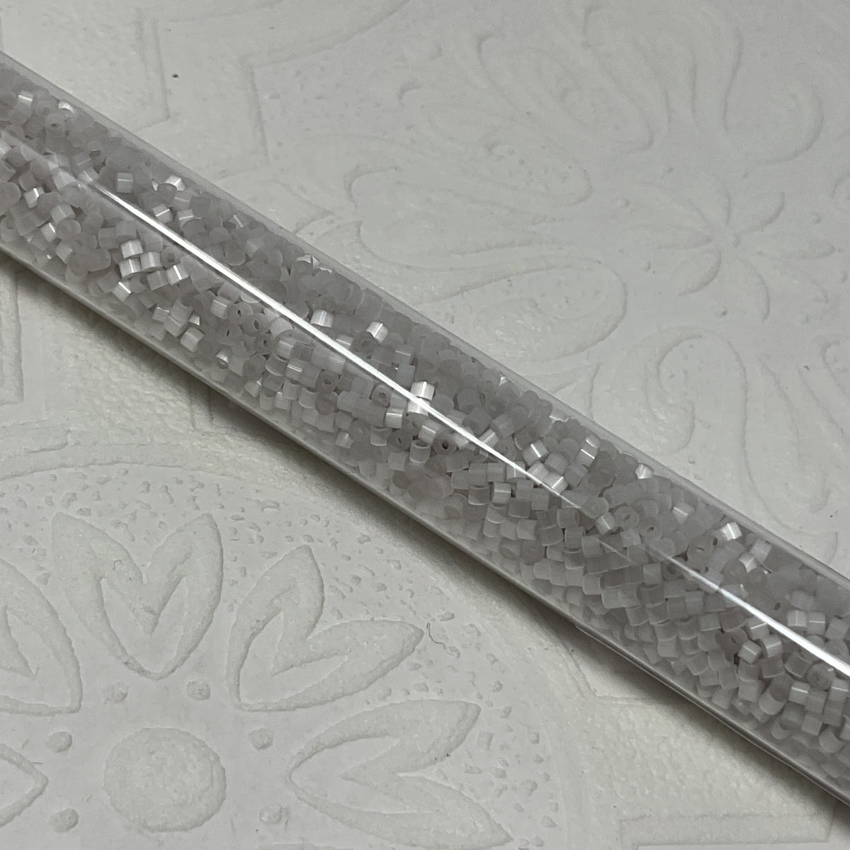 1.6mm Size 15/0 24g tube Cylindica Seed Beads Ash Grey