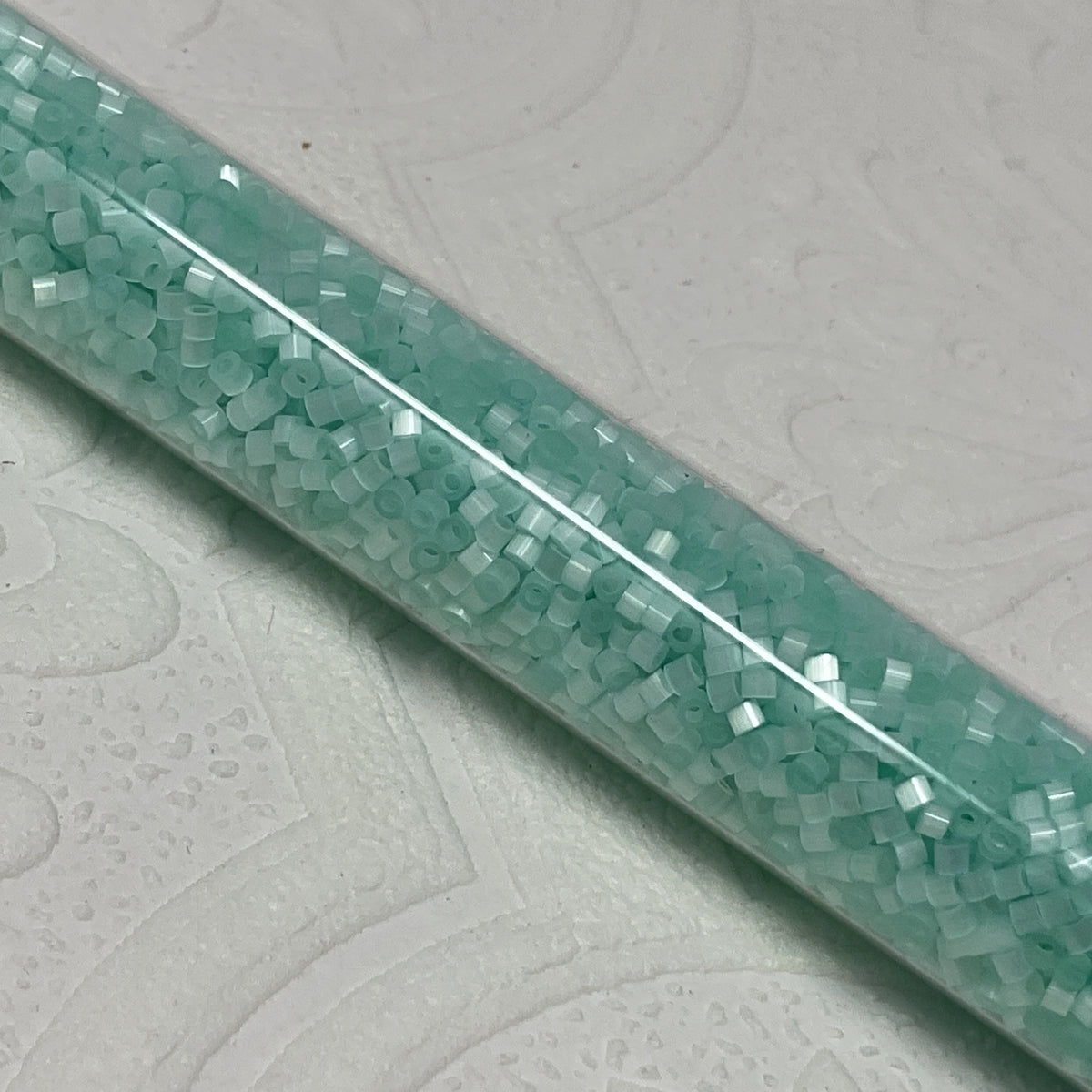 1.6mm Size 15/0 24g tube Cylindica Seed Beads Teal