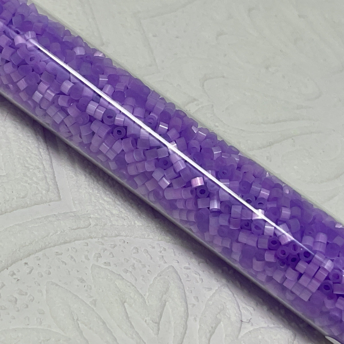 1.6mm Size 15/0 24g tube Cylindica Seed Beads Eggplant