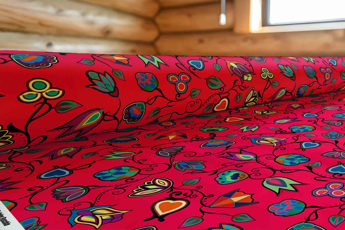 Indigenous Paisley Fuschia Cotton Poplin