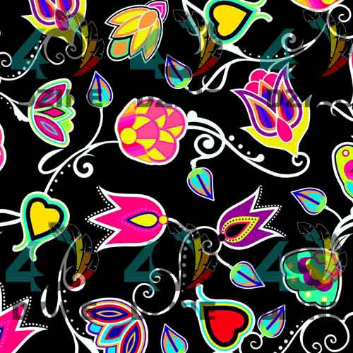 Indigenous Paisley Black Cotton Poplin