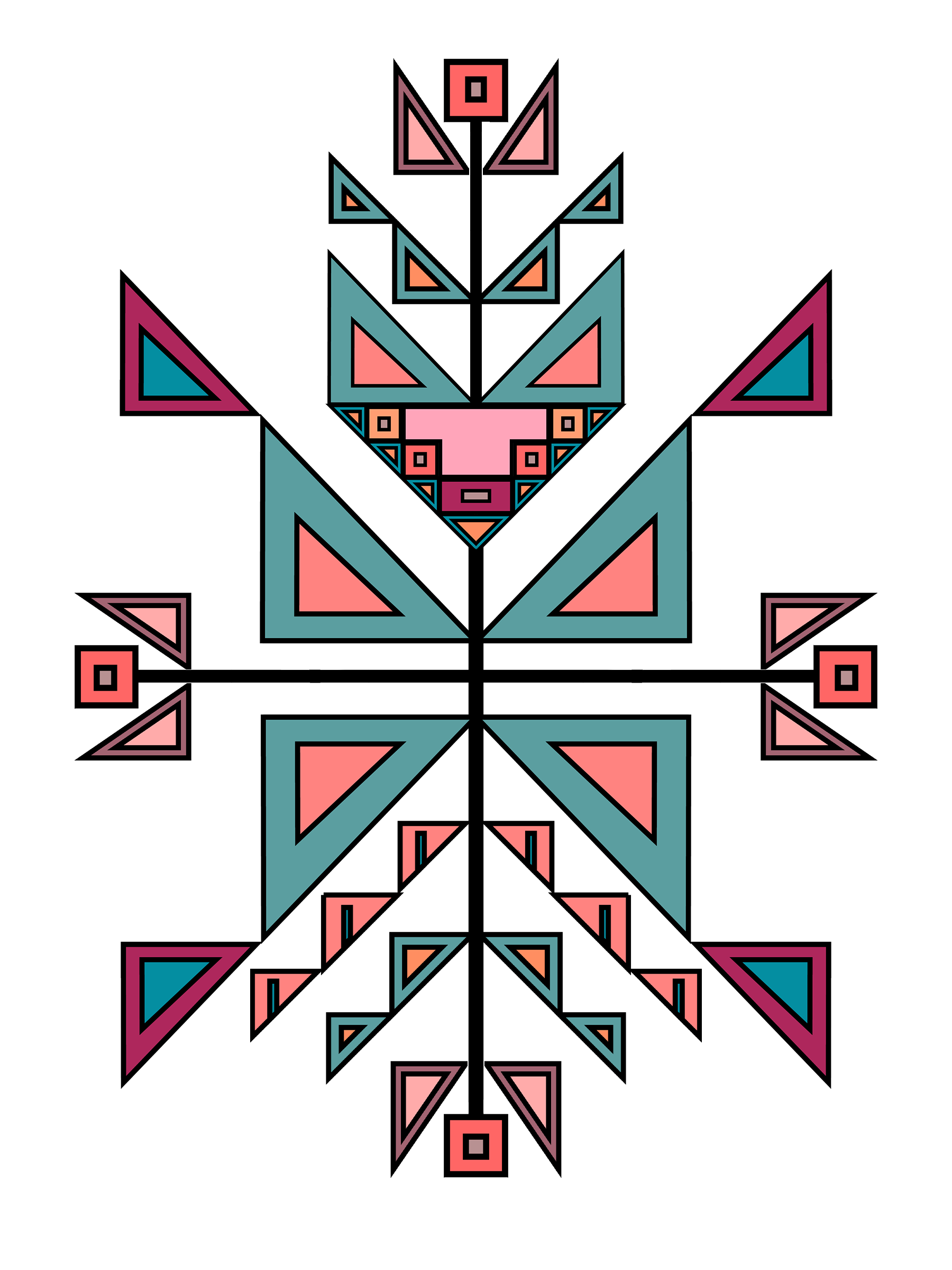 Geometric & Floral UV Sticker
