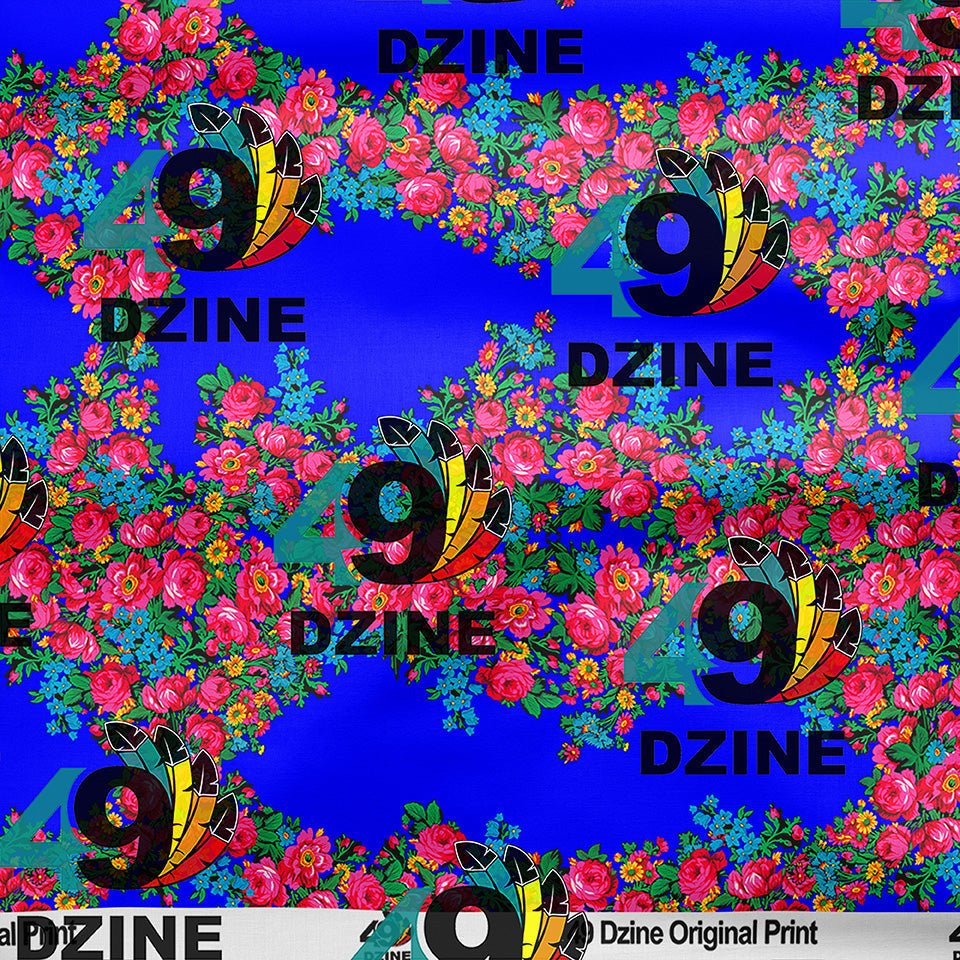 Kokum's Revenge Blue Cotton Poplin