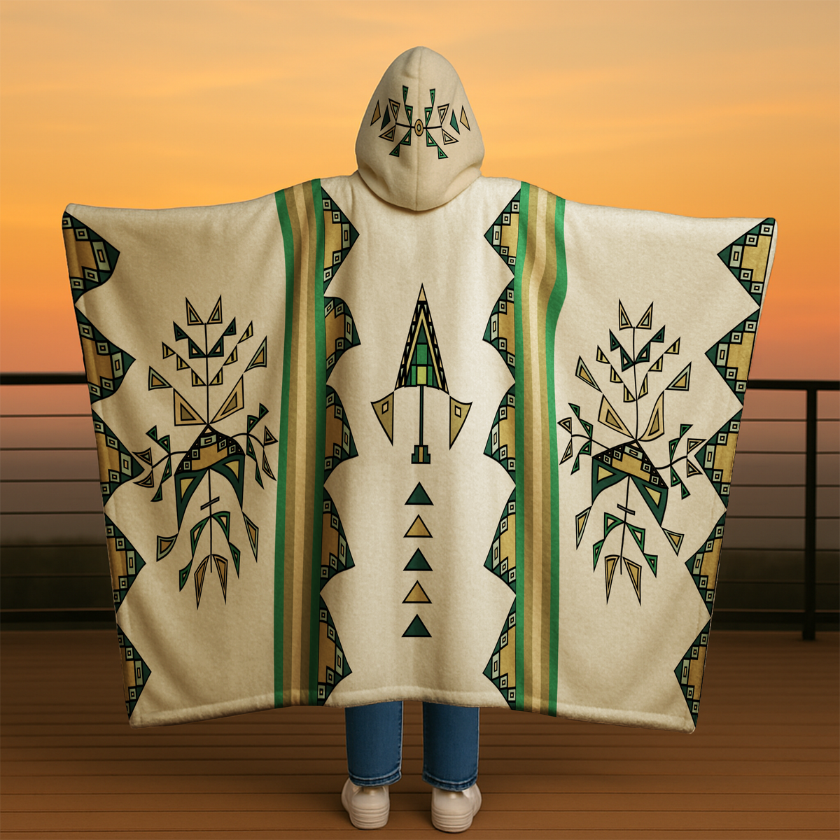 Bear Shield Hooded Blanket