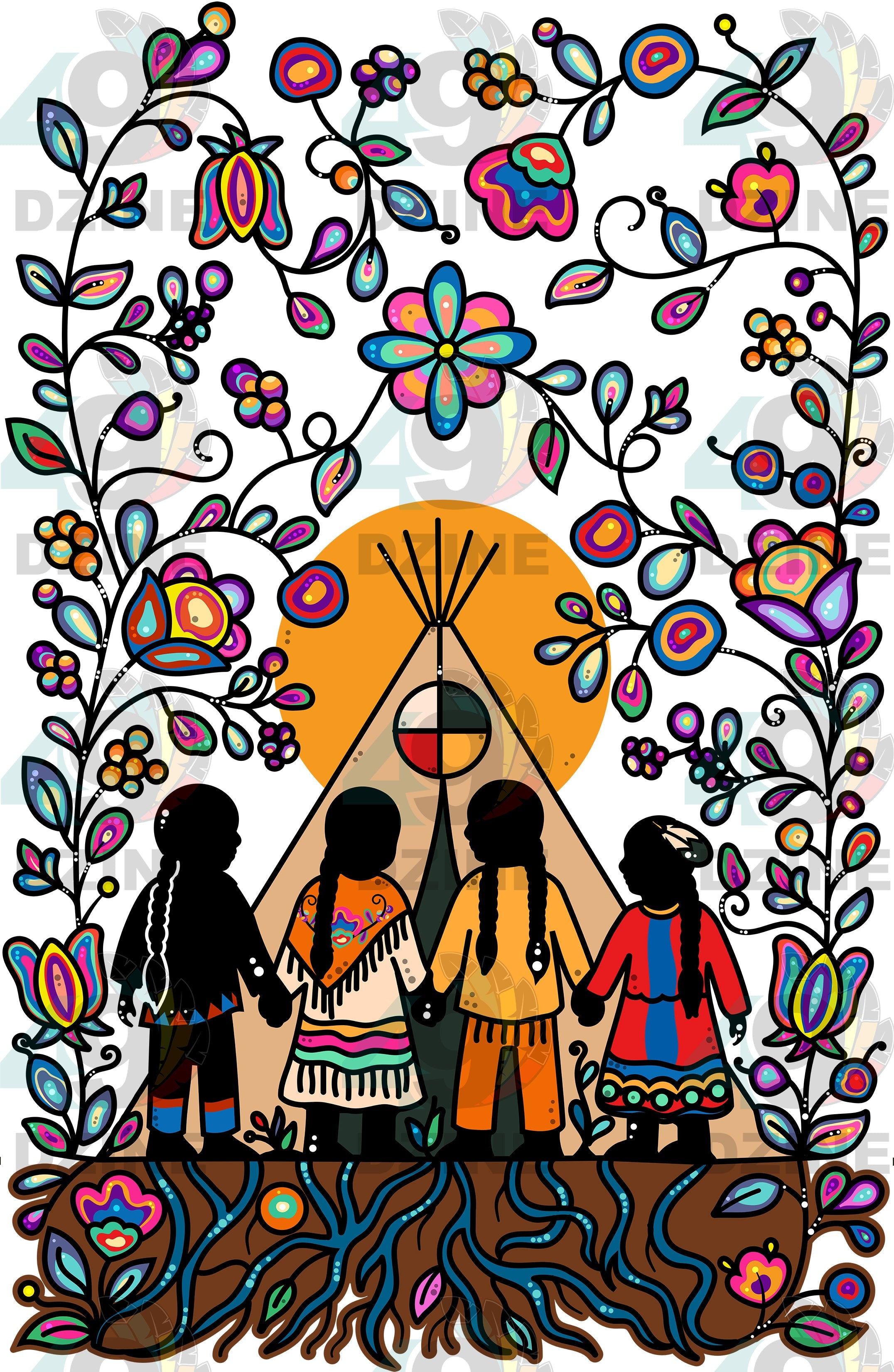 Rooted in Culture Heat Transfer Tall Version Various Sizes