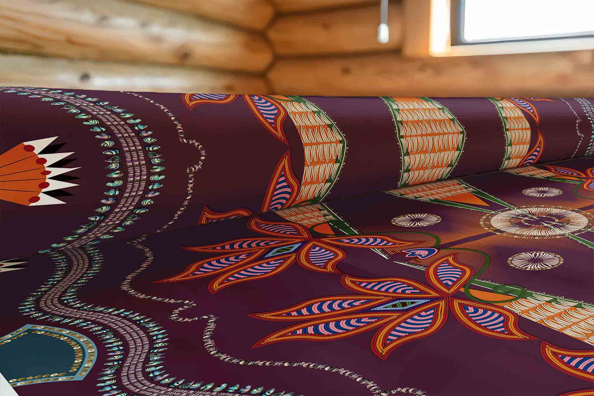 Sacred Plains Berry Cotton Poplin