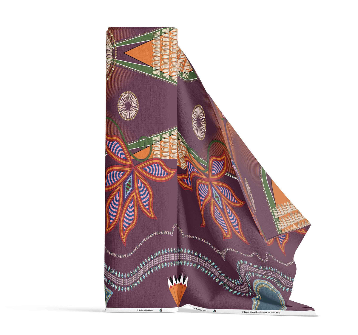Sacred Plains Berry Cotton Poplin