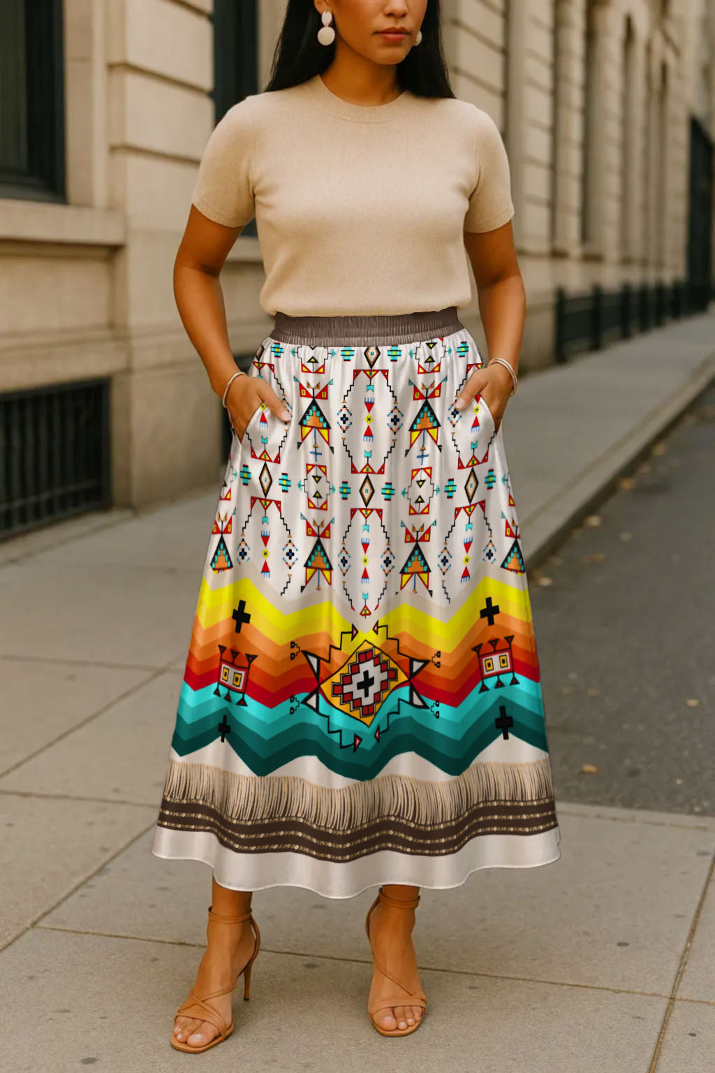 Sentinel of the Plains White 1 Skirt